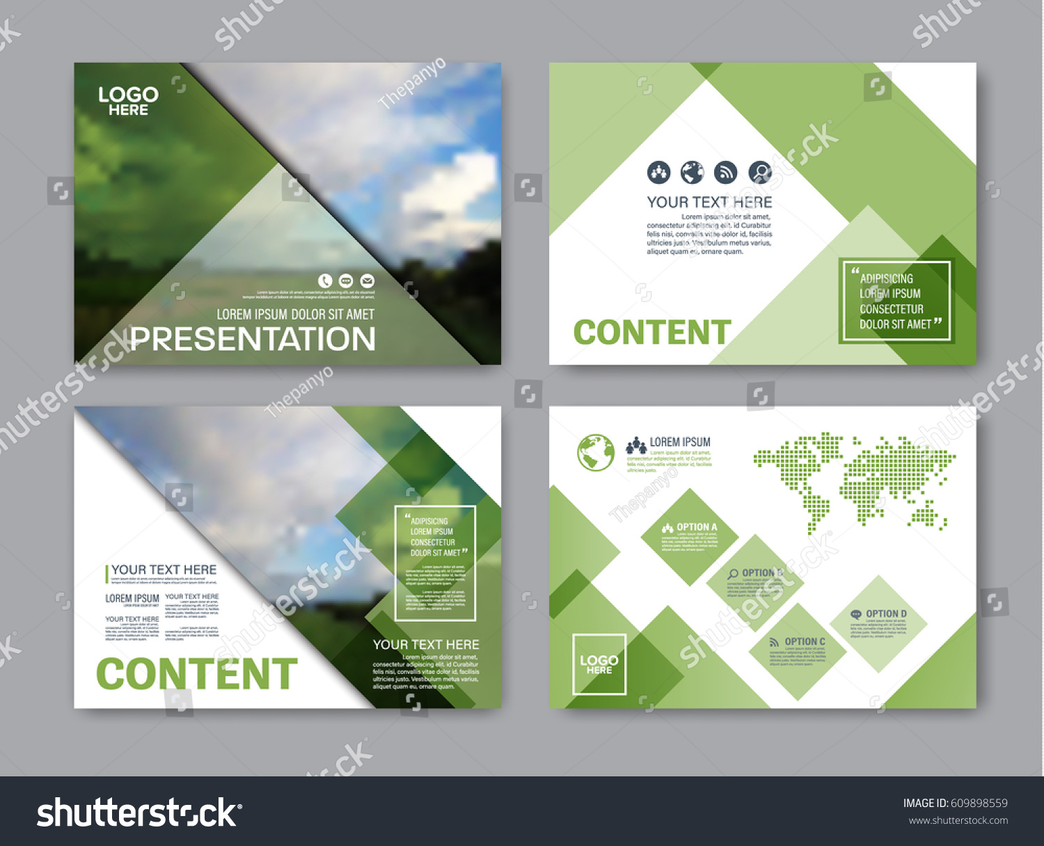 set presentation layout design