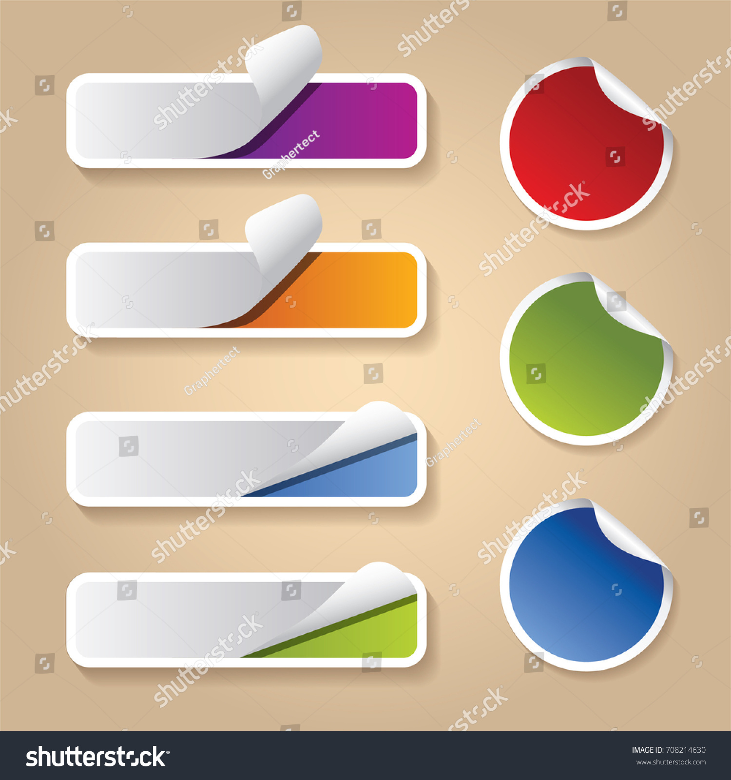 Set Price Tag Sticker Labelvector Illustration Stock Vector (Royalty ...