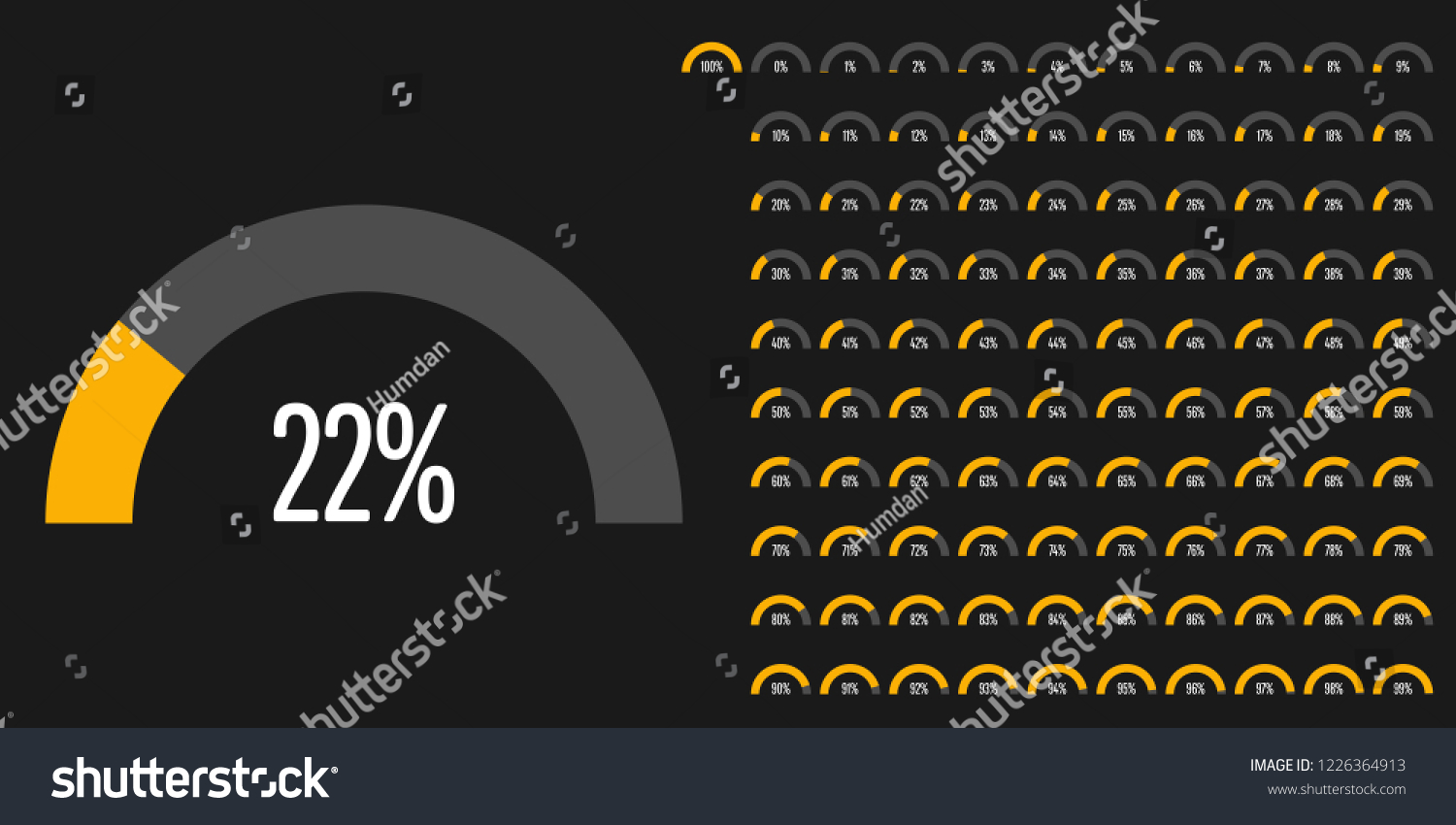 1,408 Half pie chart Images, Stock Photos & Vectors | Shutterstock