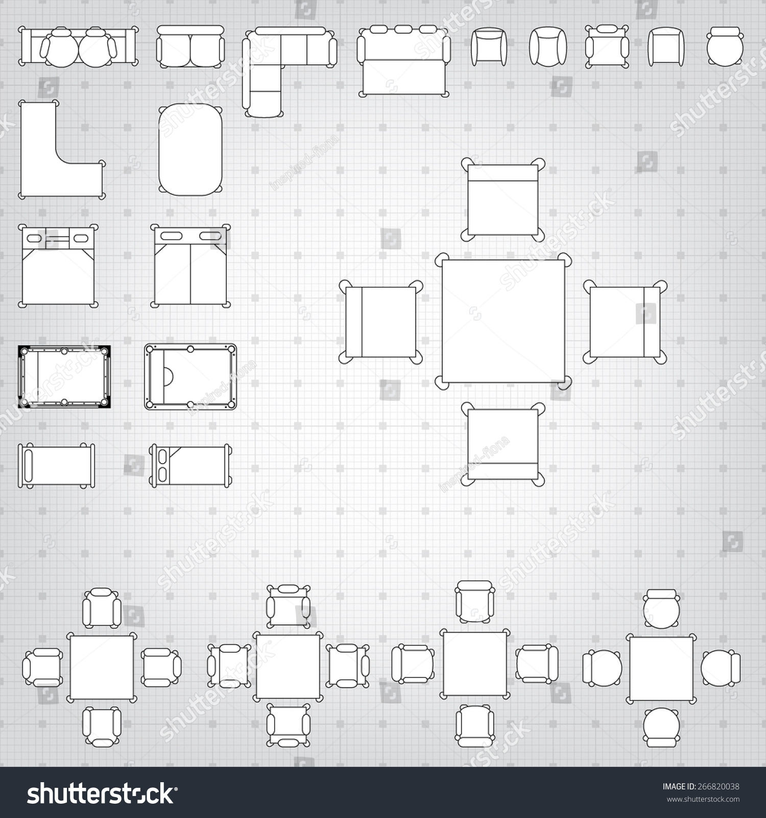 Blueprint Interior Design Set set simple 2d flat vector icons stock vector 266820038 shutterstock Blueprint Interior Design Set set simple 2d flat vector icons stock vector 266820038 shutterstock