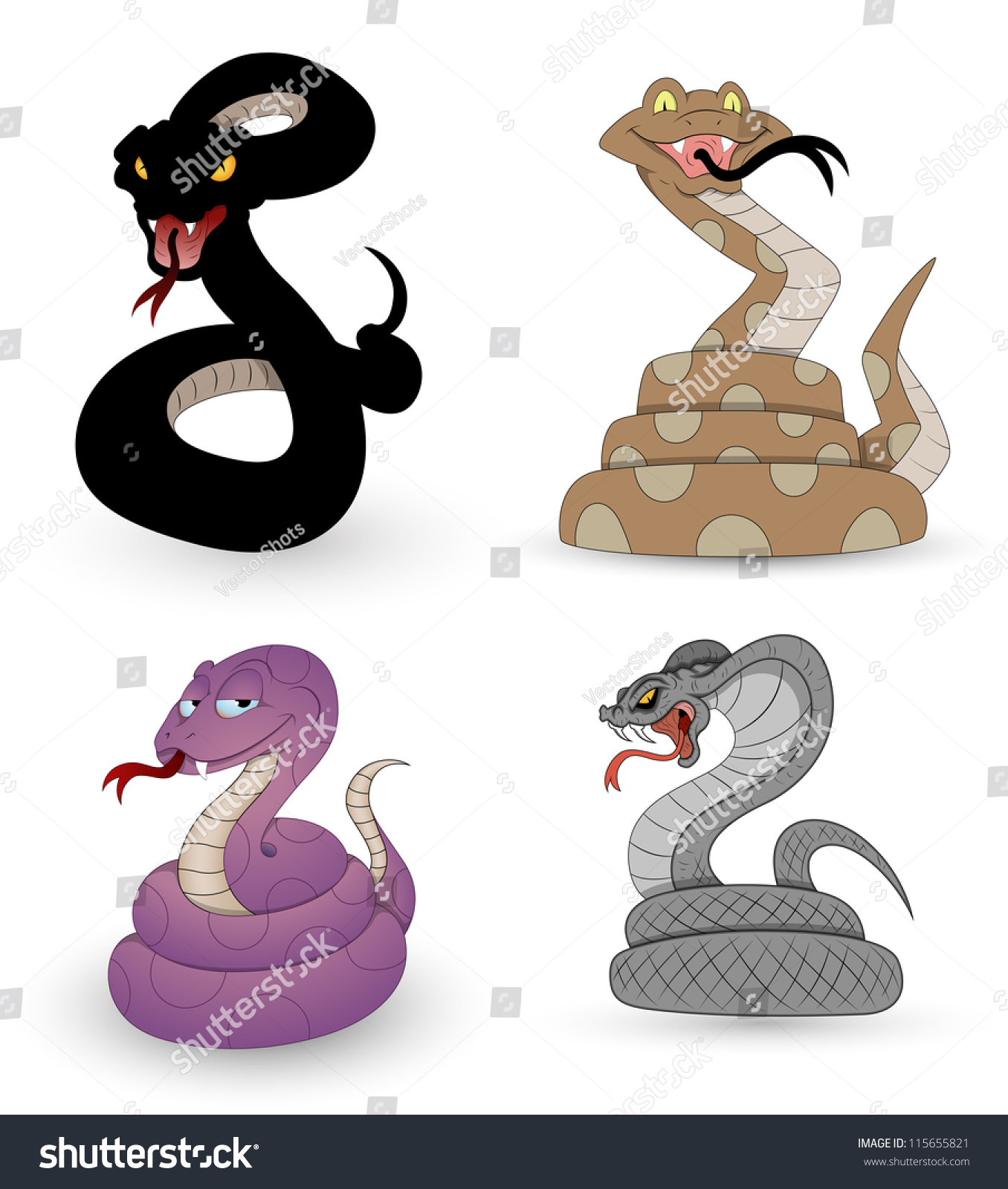 SVG of Set of Snakes Vectors svg