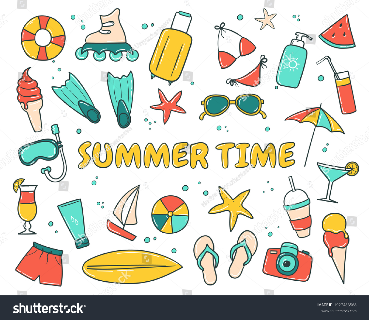 269,330 Summer sketch icons Images, Stock Photos & Vectors | Shutterstock