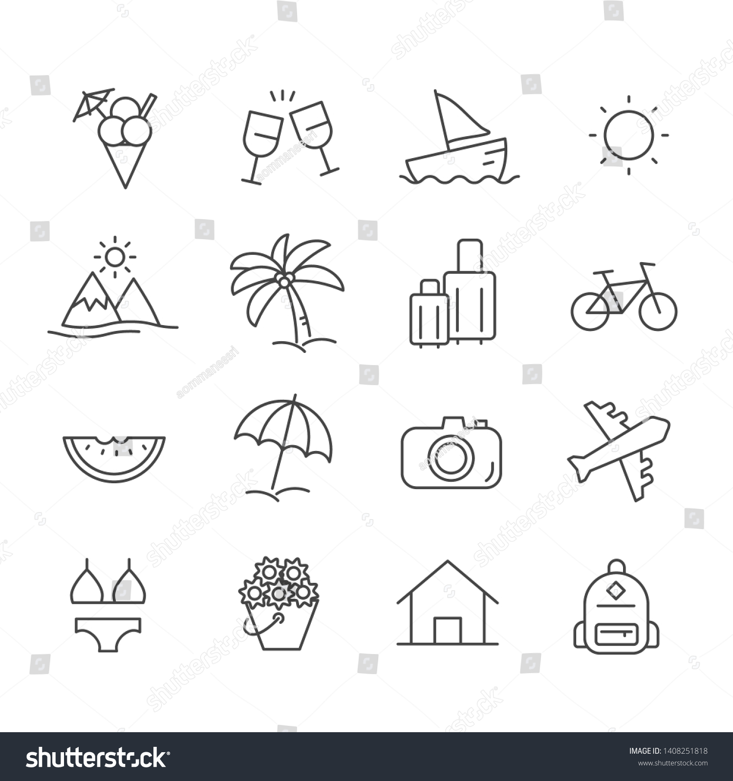 978,082 Summer icons set Images, Stock Photos & Vectors | Shutterstock