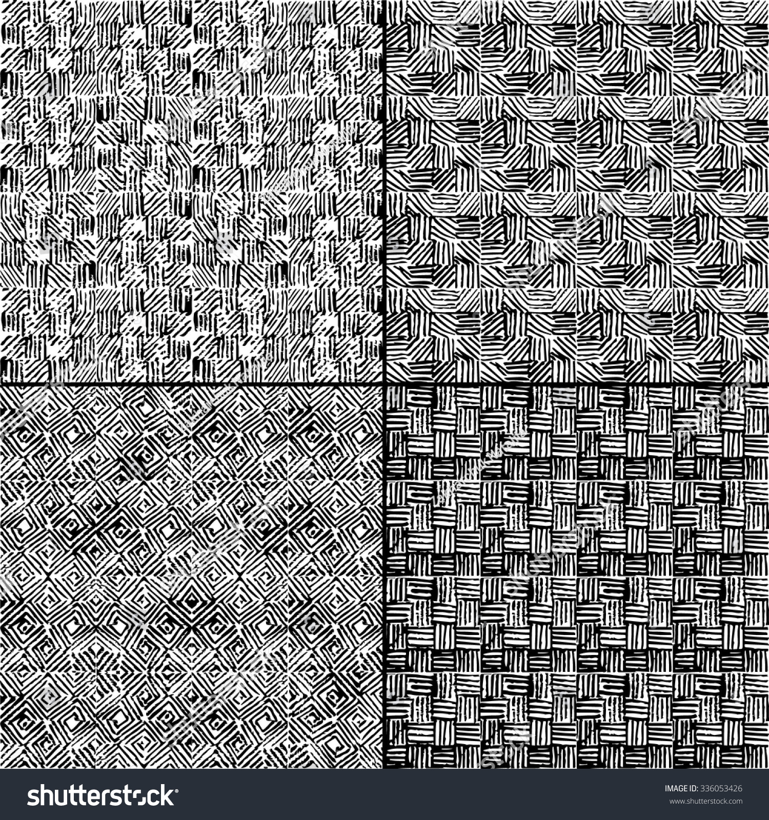 Set Vector Graphic Simple Hatching Backgrounds Stock Vector (Royalty ...