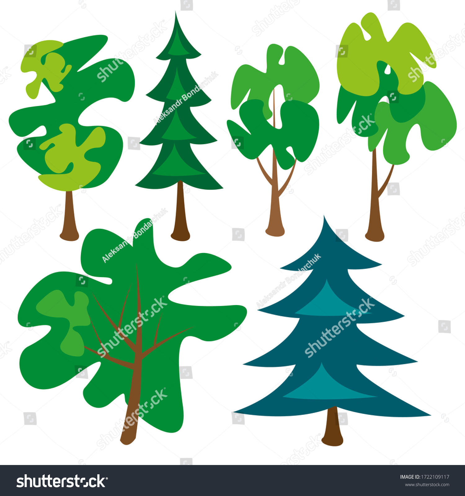 set-vector-images-trees-on-white-stock-vector-royalty-free-1722109117