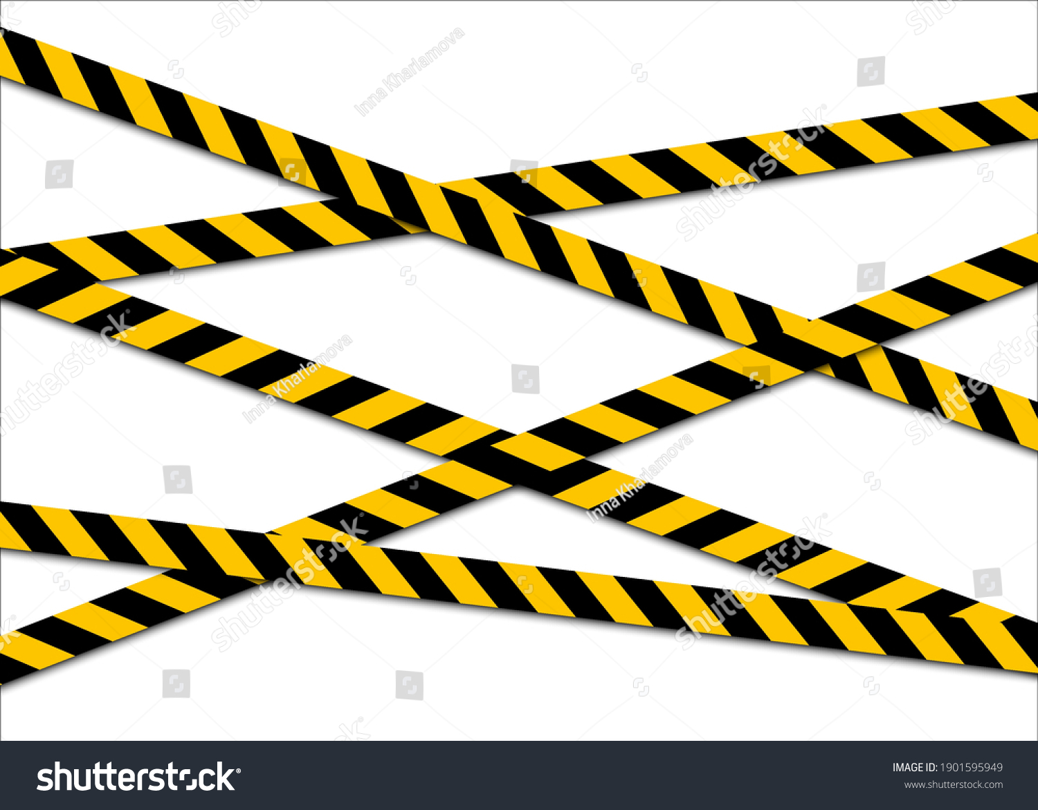 SVG of Set of warning tapes isolated on white background. Yellow with black police line and danger tape. Vector illustration. svg
