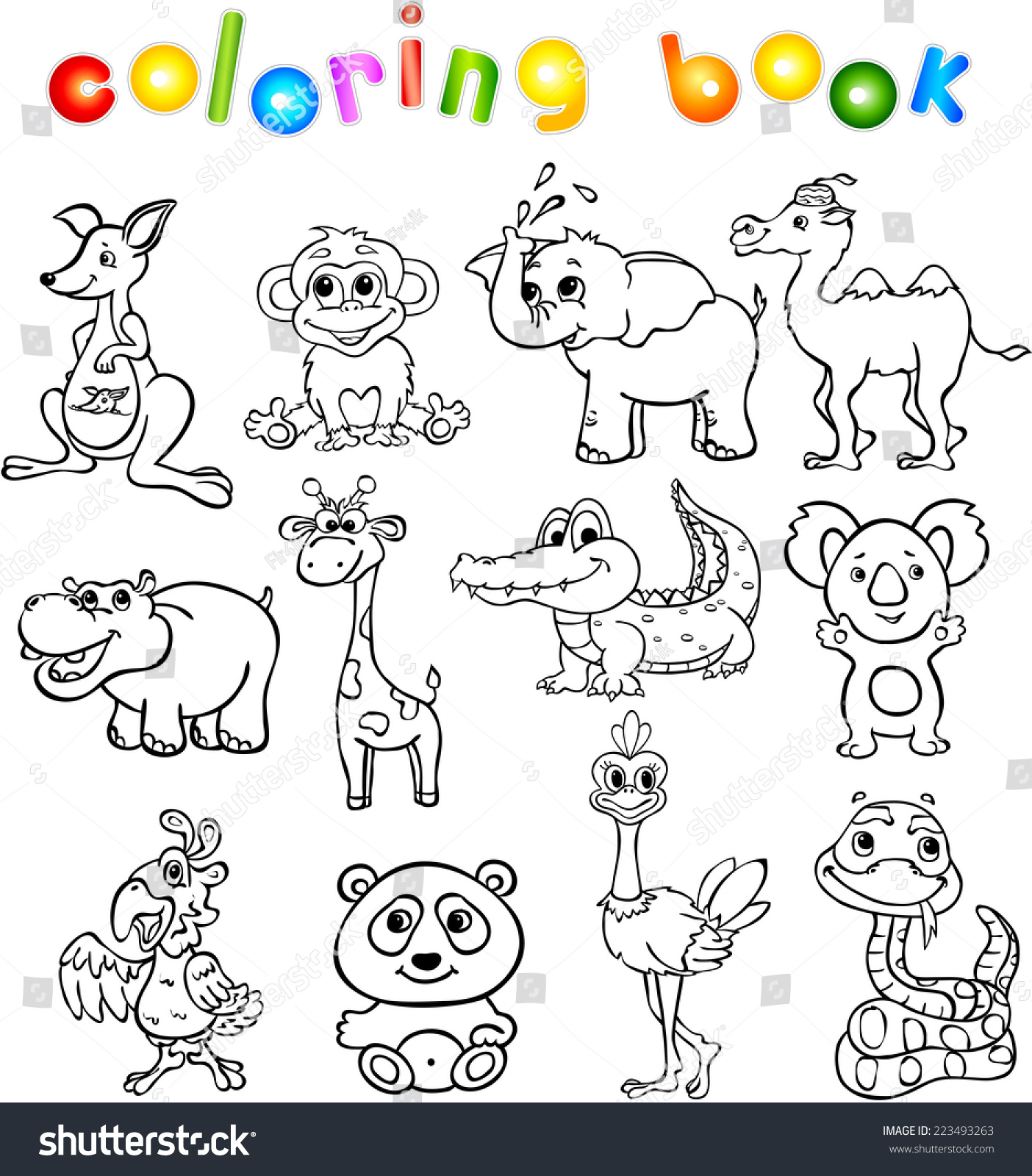 10 Multiple Animal Coloring Pages for Creative Relaxation