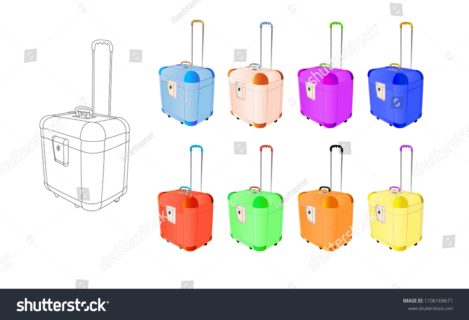 large plastic suitcase