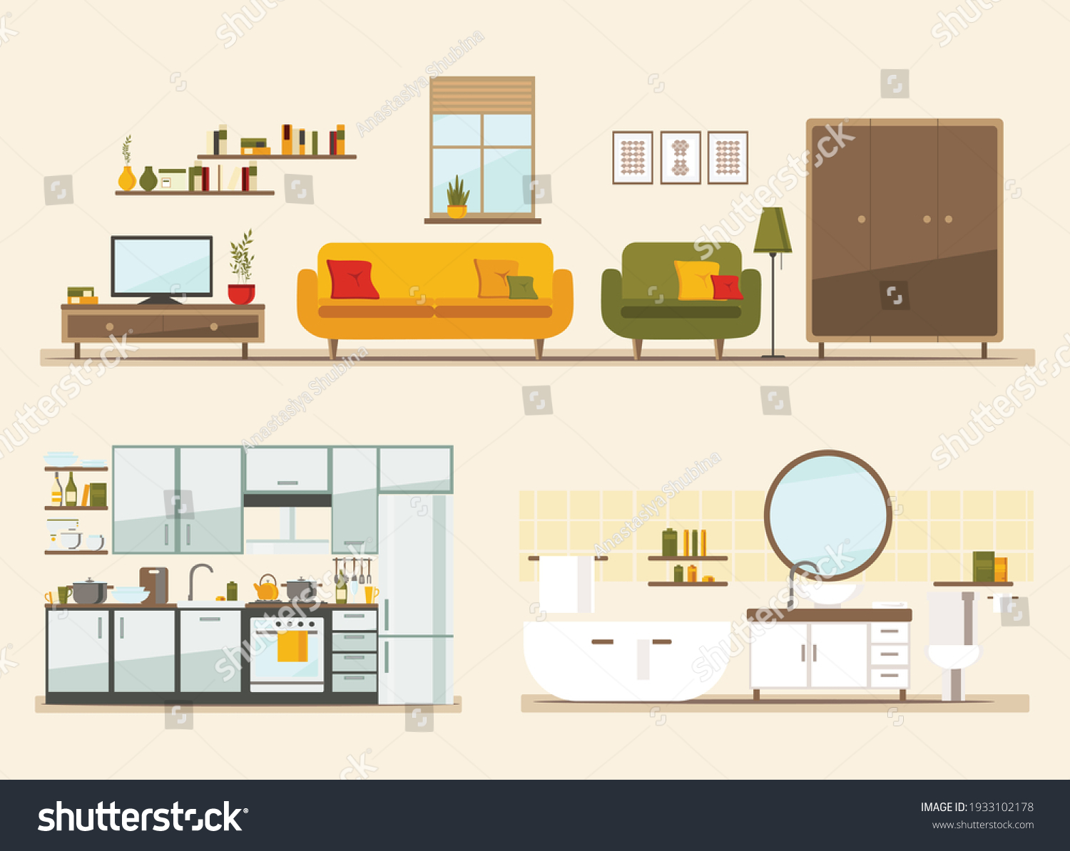 1,406,506 House inside illustration Images, Stock Photos & Vectors ...