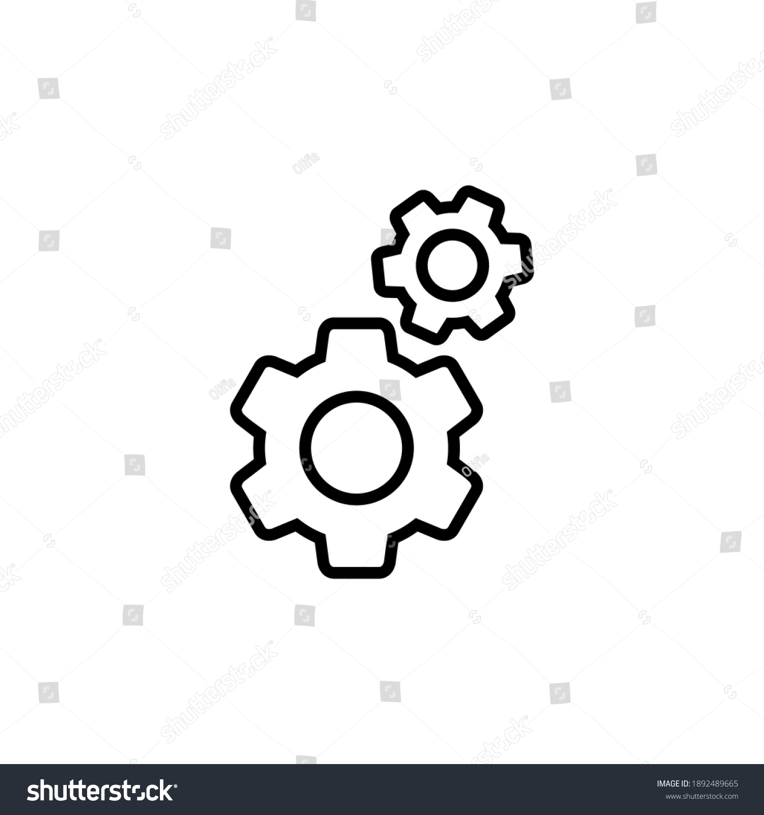 Setting Icon Vector Cog Settings Icon Stock Vector (Royalty Free ...