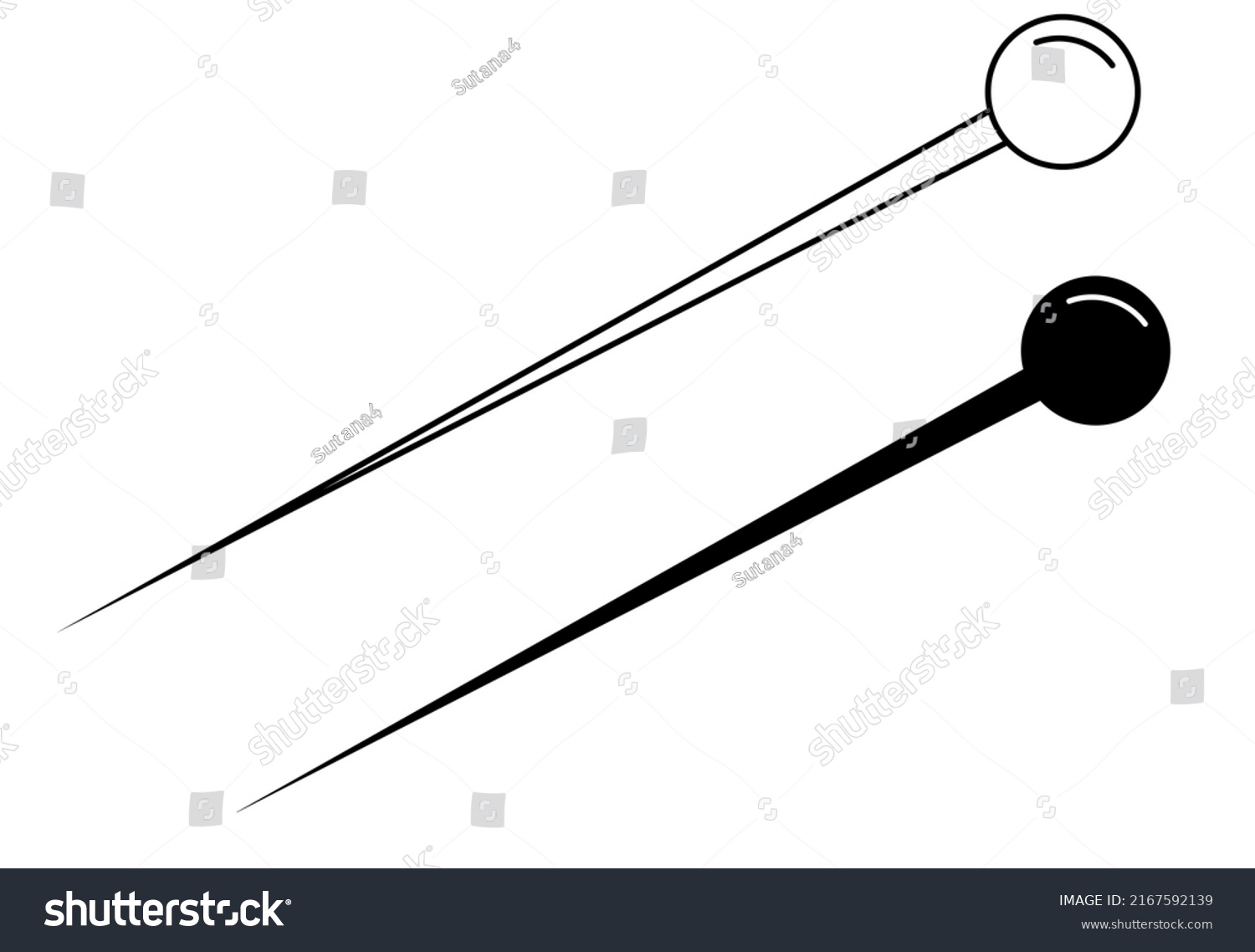 Sewing Pin Icon Set Isolated On Stock Vector Royalty Free 2167592139 Sewing Pin Icon Set Isolated On Stock Vector Royalty Free 2167592139