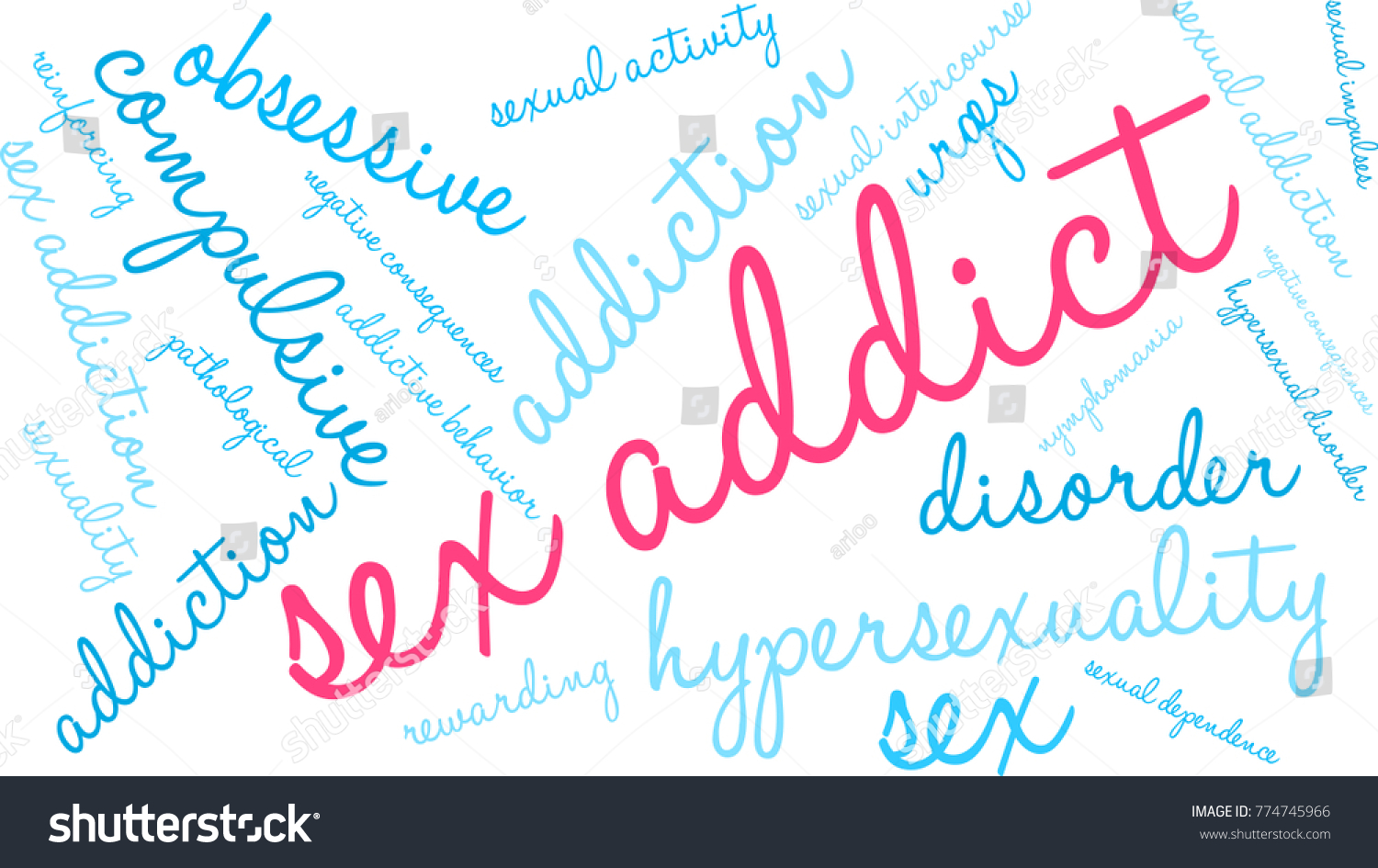 Sex Addict Word Cloud On White Stock Vector Royalty Free 774745966 Shutterstock