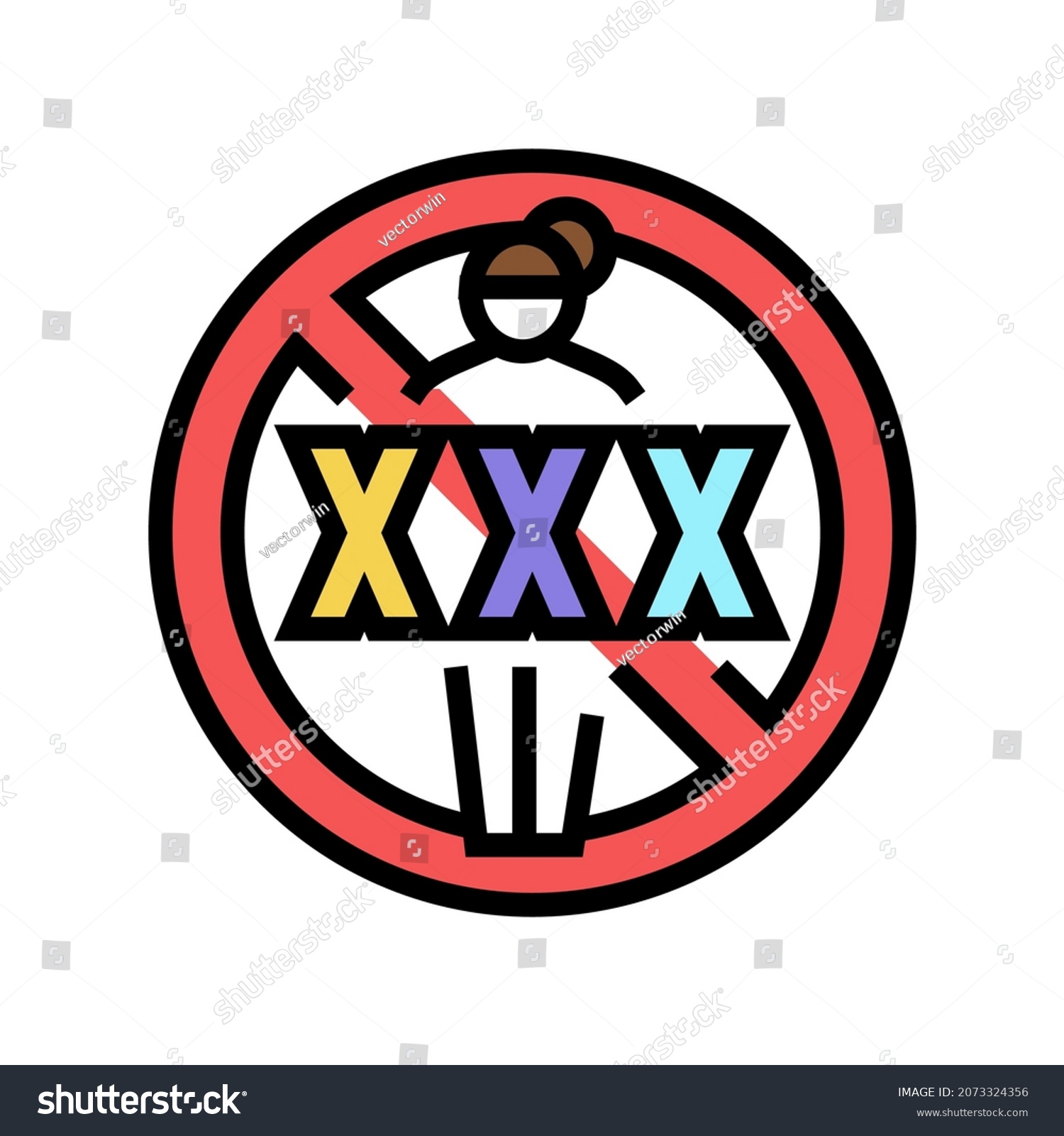 Sex Addiction Color Icon Vector Sex Stock Vector Royalty Free 2073324356 Shutterstock 7989