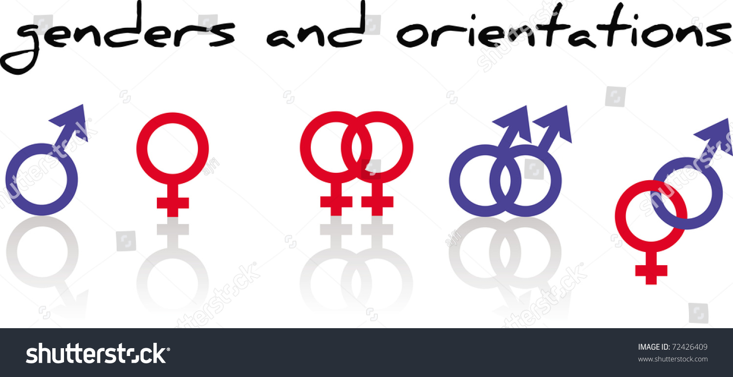 Sex Genders Symbols Stock Vector Royalty Free 72426409 Shutterstock