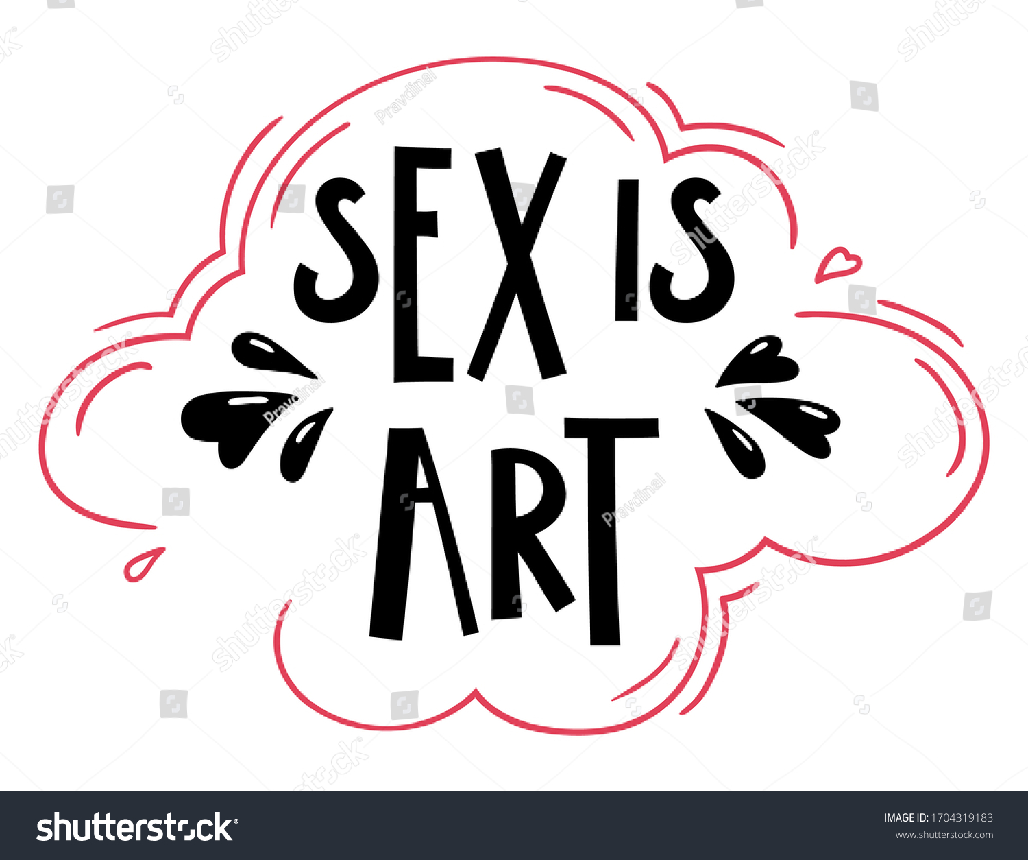 Sex Art Lettering Funny Handdrawn Phrase เวกเตอร์สต็อก ปลอดค่าลิขสิทธิ์ 1704319183 Shutterstock 0510