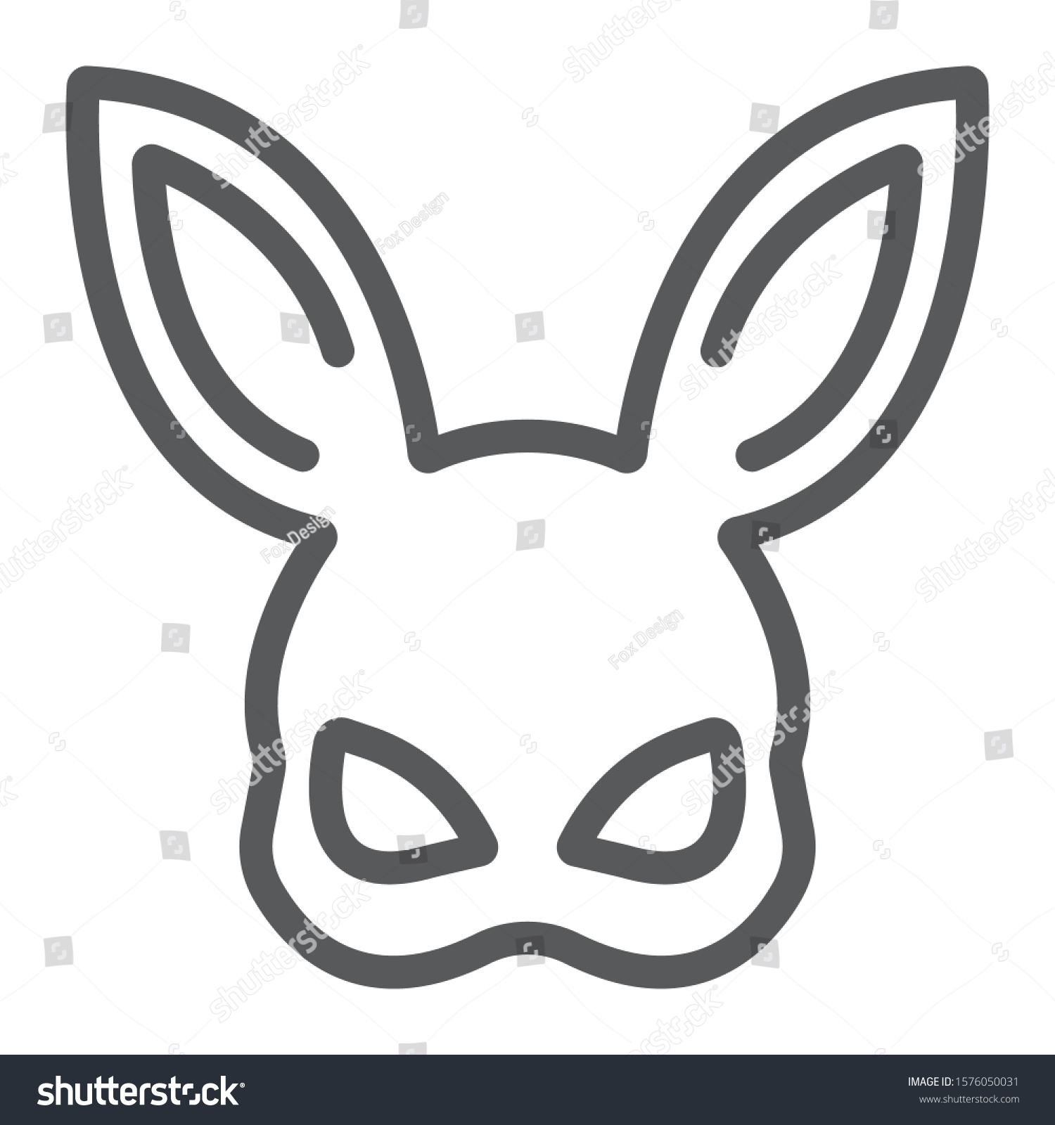 Sex Rabbit Mask Line Icon Sex Stock Vector Royalty Free 1576050031 Shutterstock