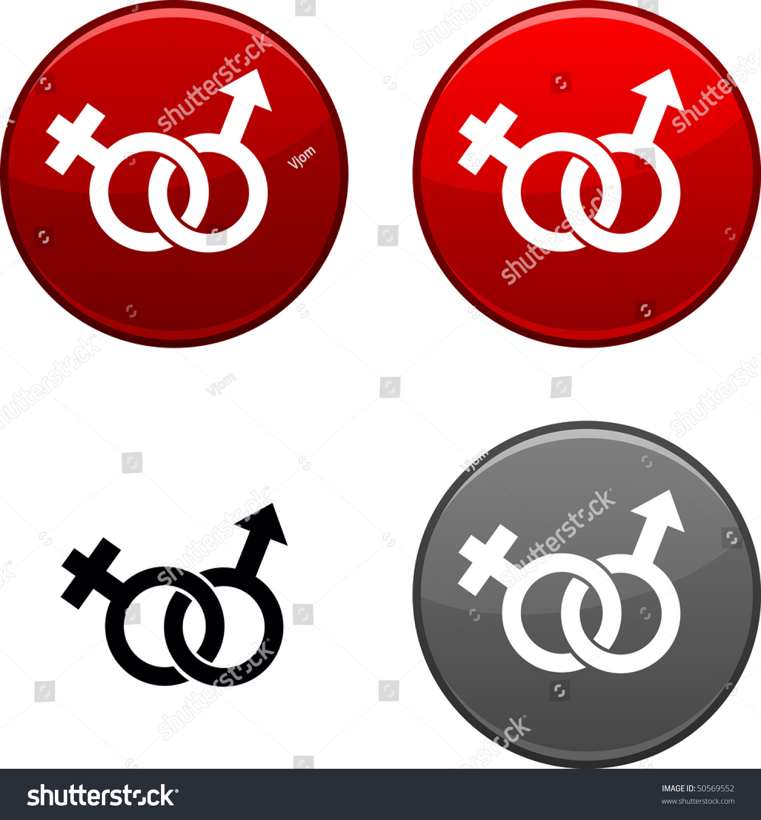 Sex Round Buttons Black Icon Included Stock Vector Royalty Free