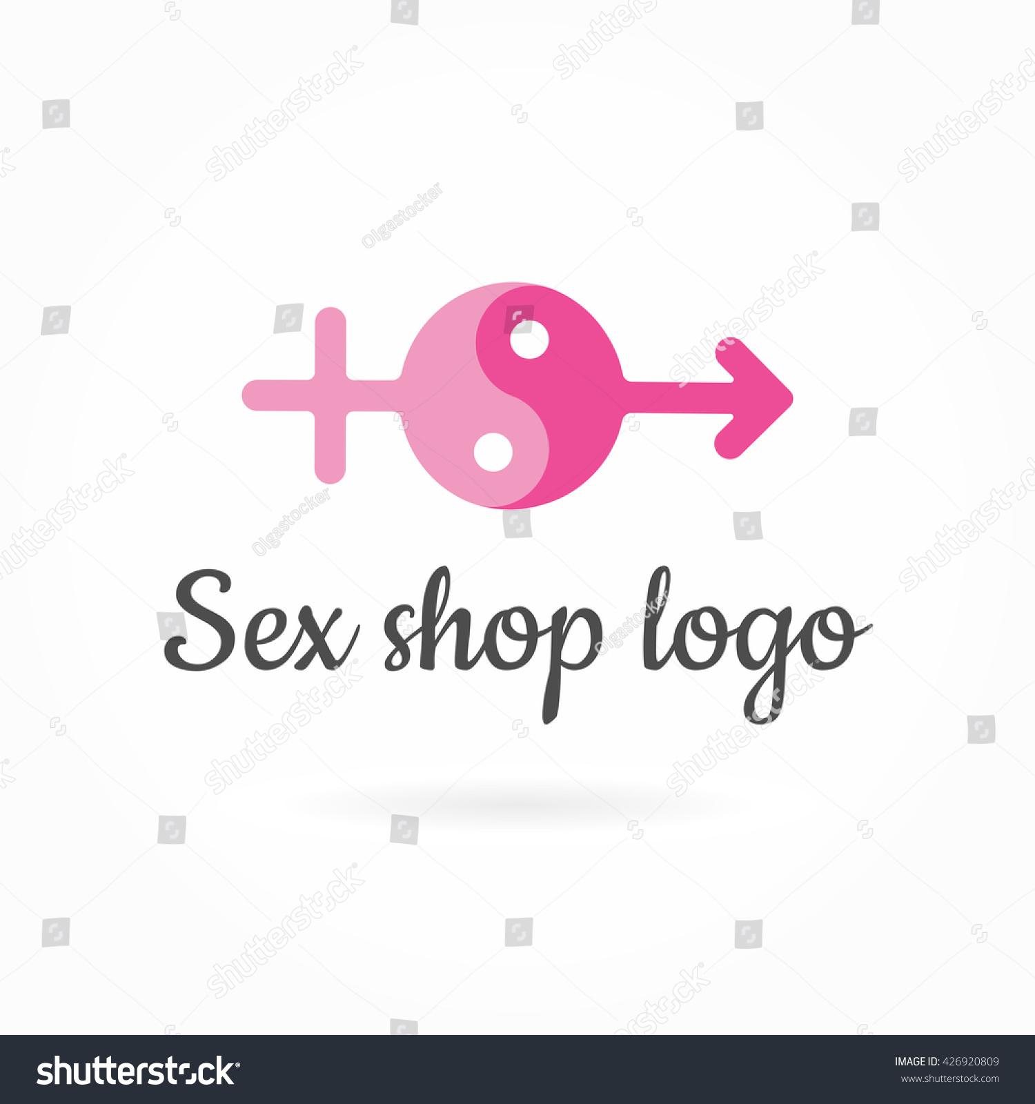 Sex Shop Logo Template Editable Vector Stock Vector Royalty Free 426920809 