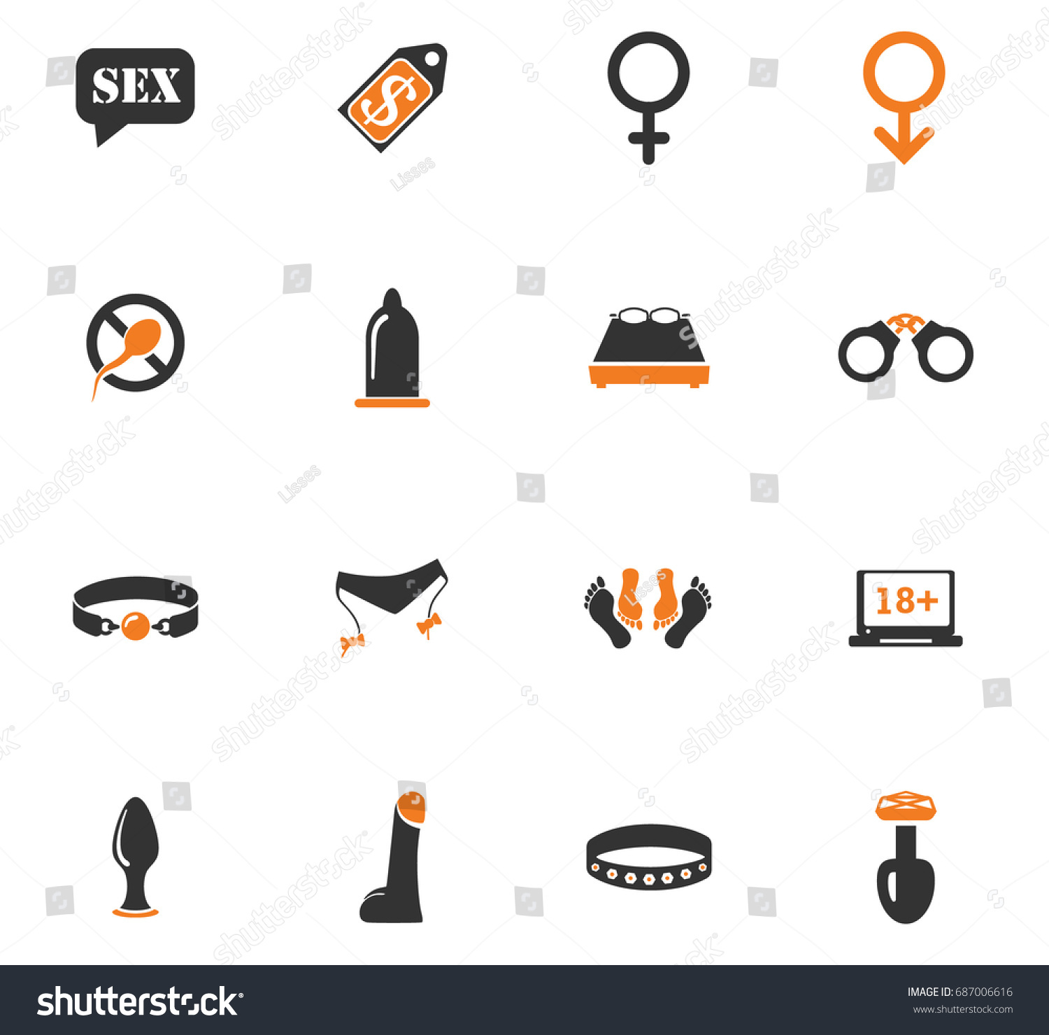 Sex Shop Vector Icons User Interface Stock Vector Royalty Free 687006616 Shutterstock 9126