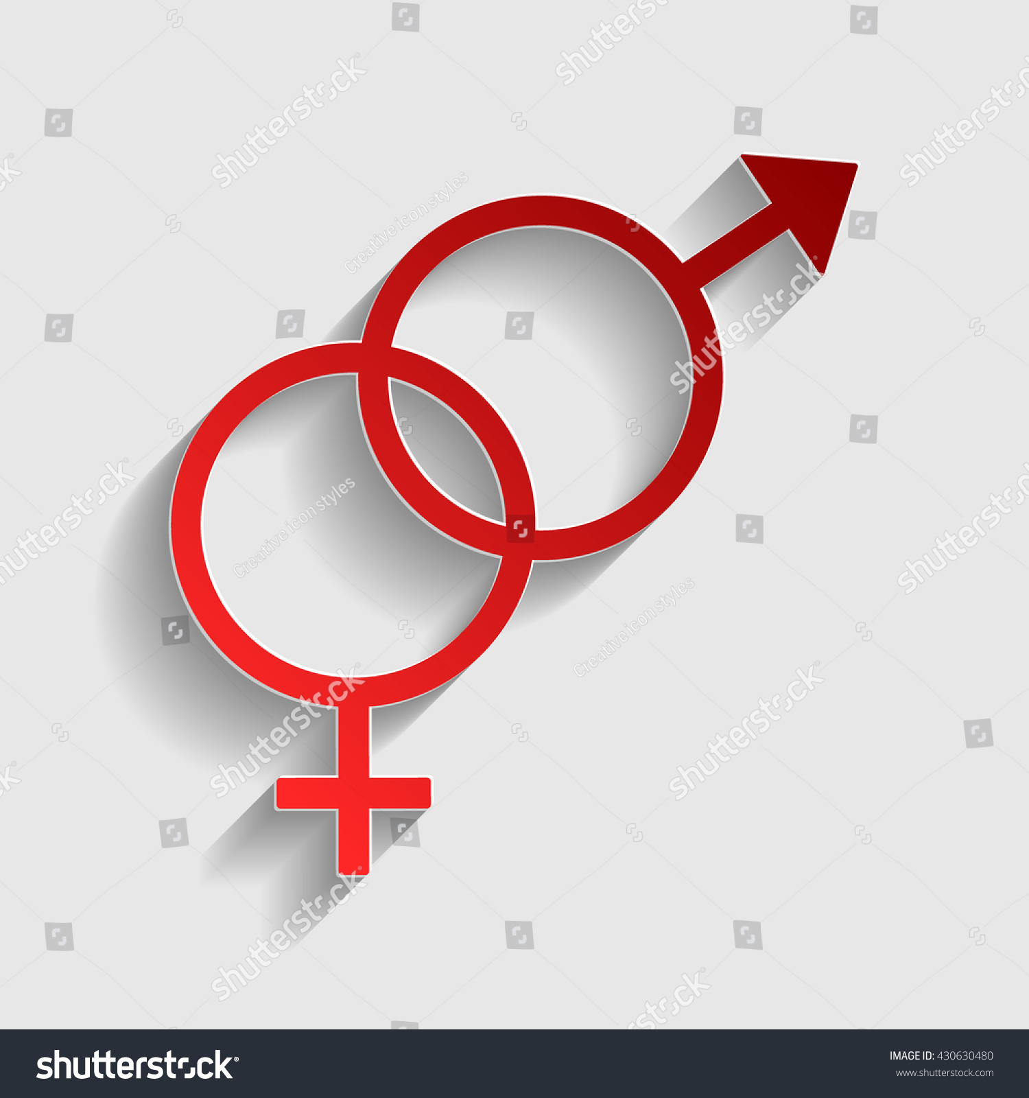 Sex Symbol Sign Stock Vector 430630480 Shutterstock