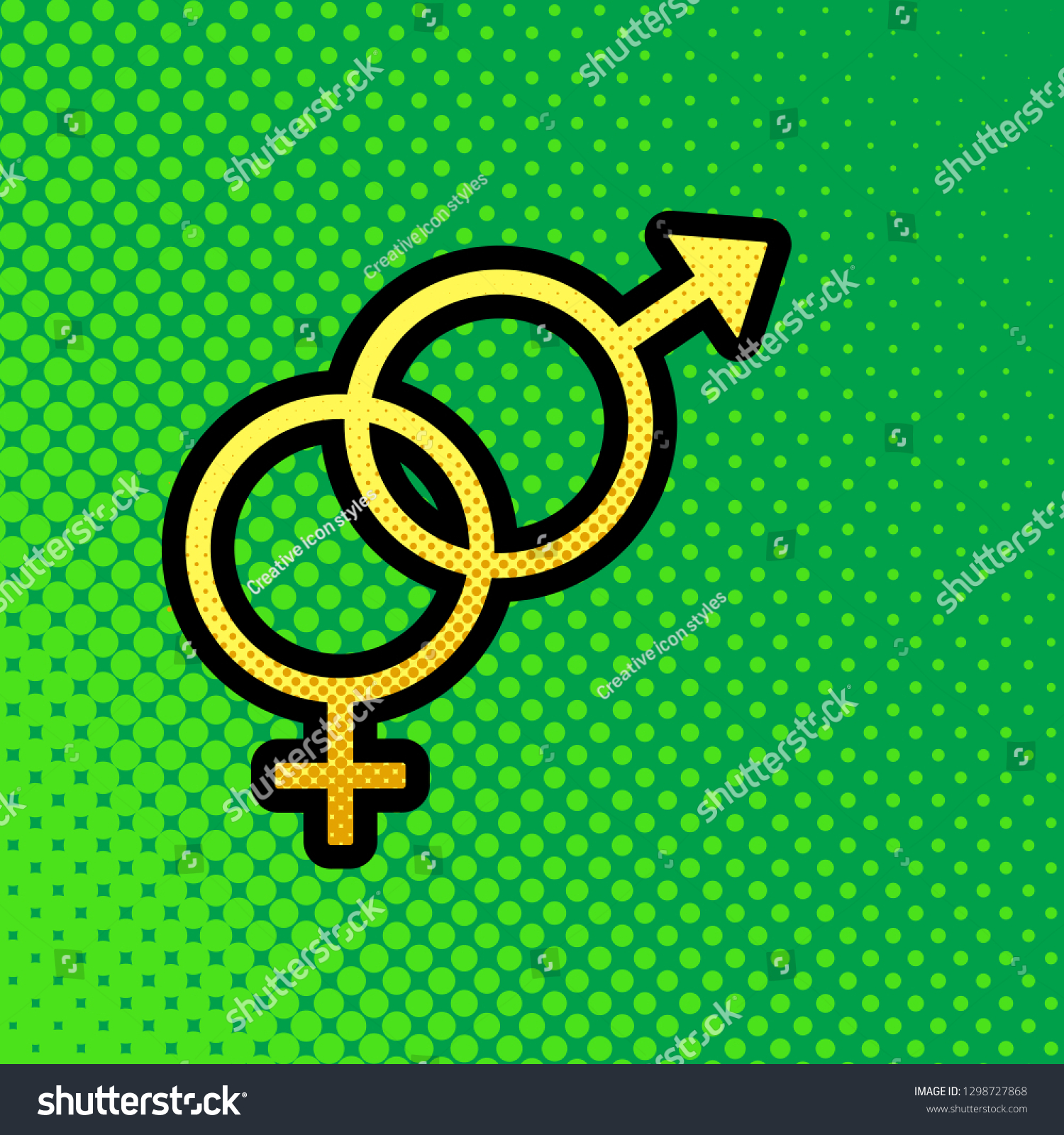 Sex Symbol Sign Vector Pop Art Stock Vector Royalty Free 1298727868 Shutterstock 5004