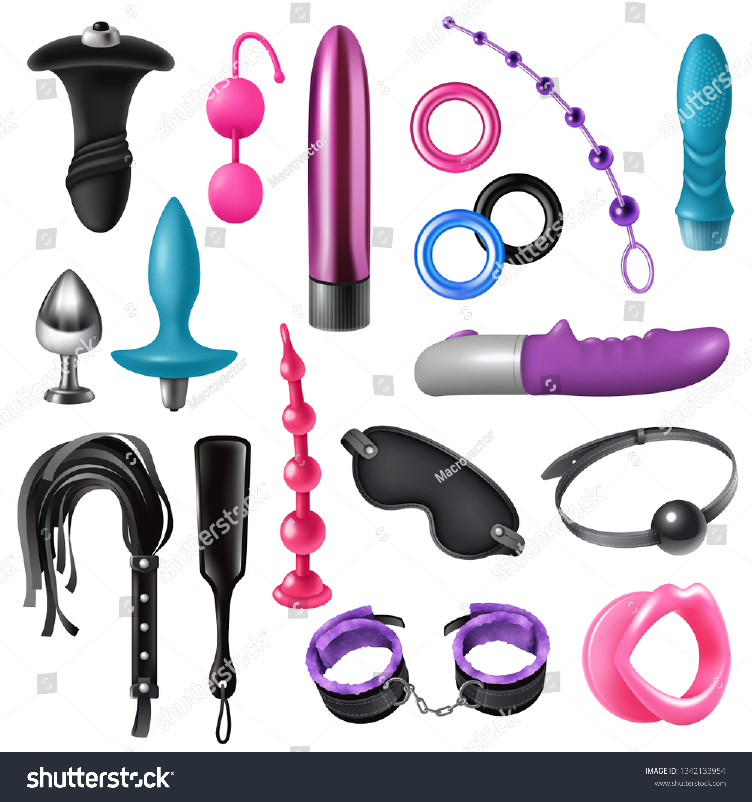 Sex Toys Realistic Set Dildos Butt Stock Free) 1342133954