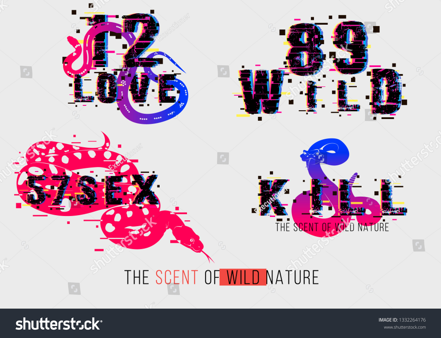 Sex Wild Love Kill Slogan Pink Stock Vector Royalty Free 1332264176 Shutterstock 6925