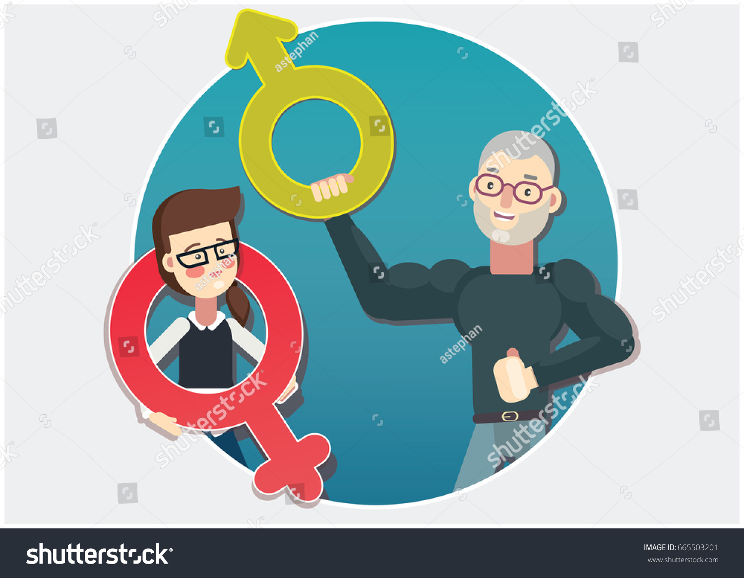 Sexism Gender Discrimination Stock Vector Royalty Free 665503201 Shutterstock 