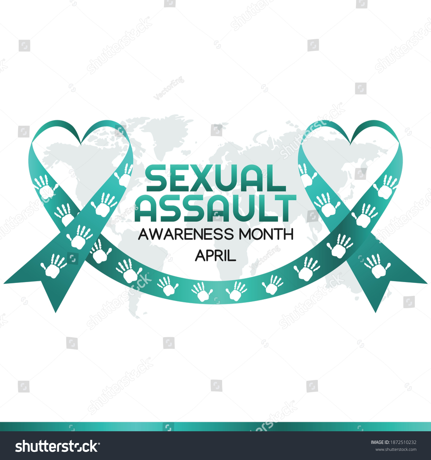 Sexual Assault Awareness Month Vector Illustration Stock Vector