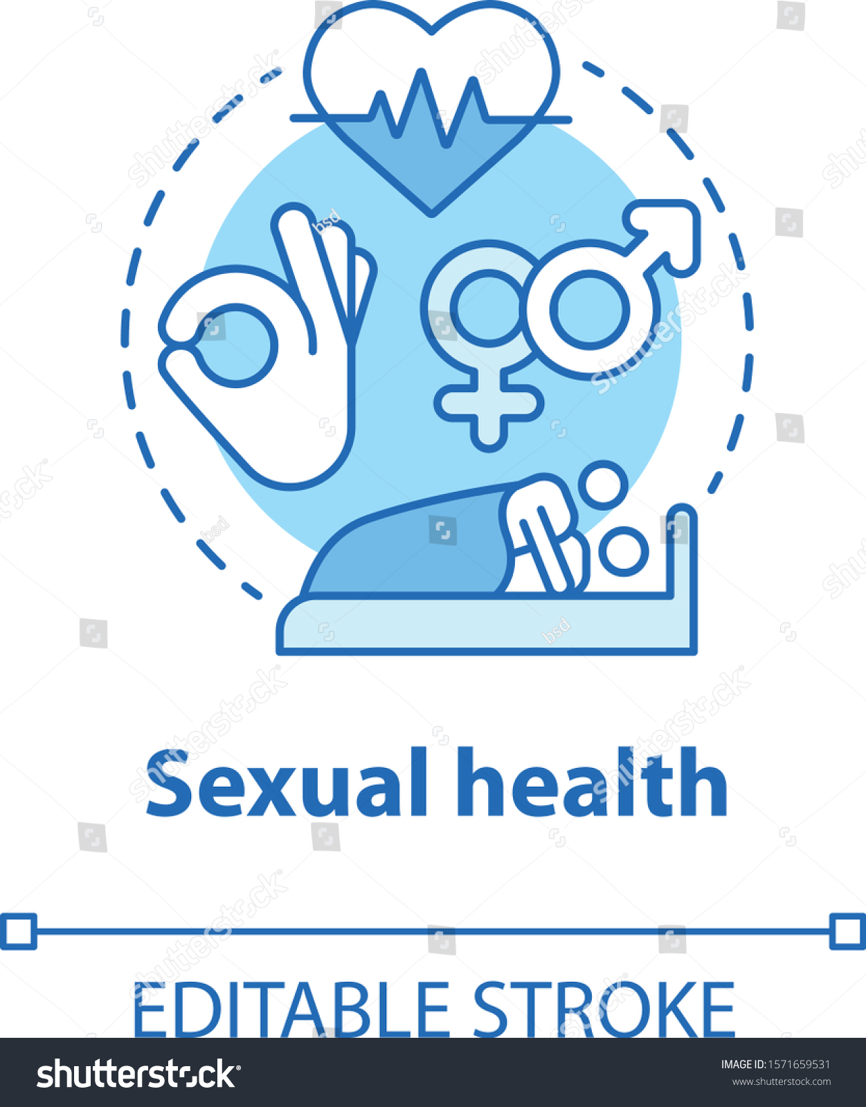 Sexual Health Concept Icon Sex Education Stock Vector Royalty Free 1571659531 Shutterstock 