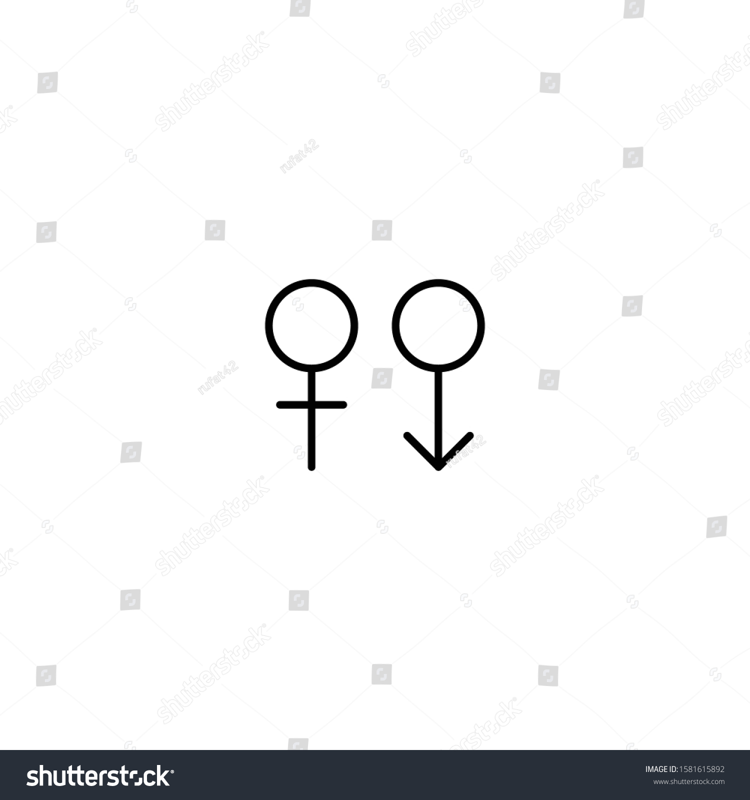 Sexuality Icon Man Woman Vector Illustration Stock Vector Royalty Free