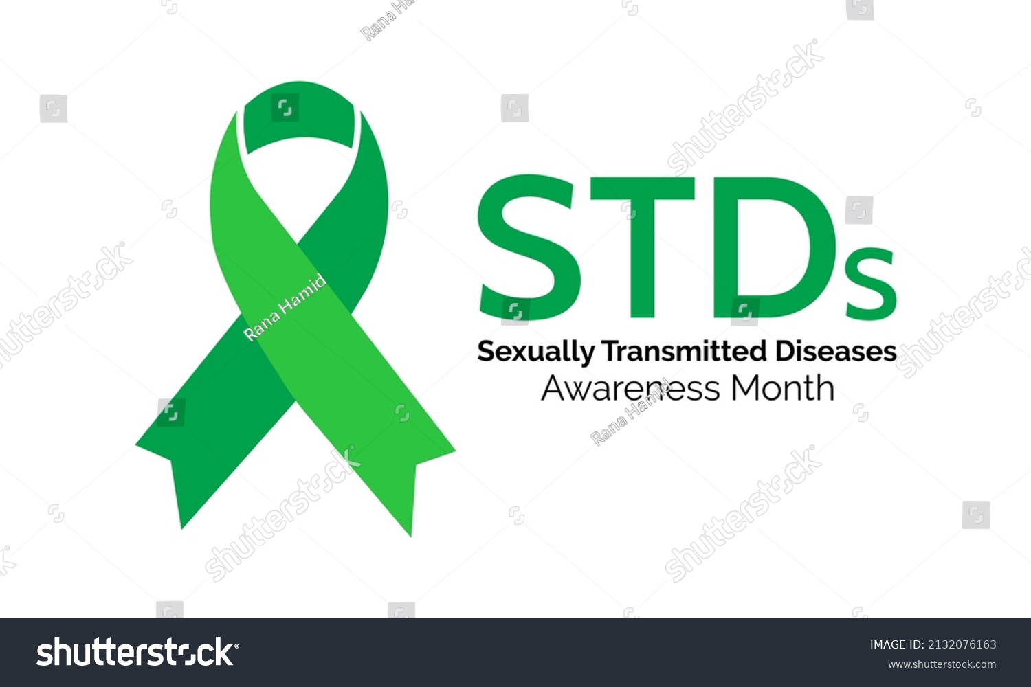 Sexually Transmitted Diseases Awareness Month Vector Stock Vector Royalty Free 2132076163 