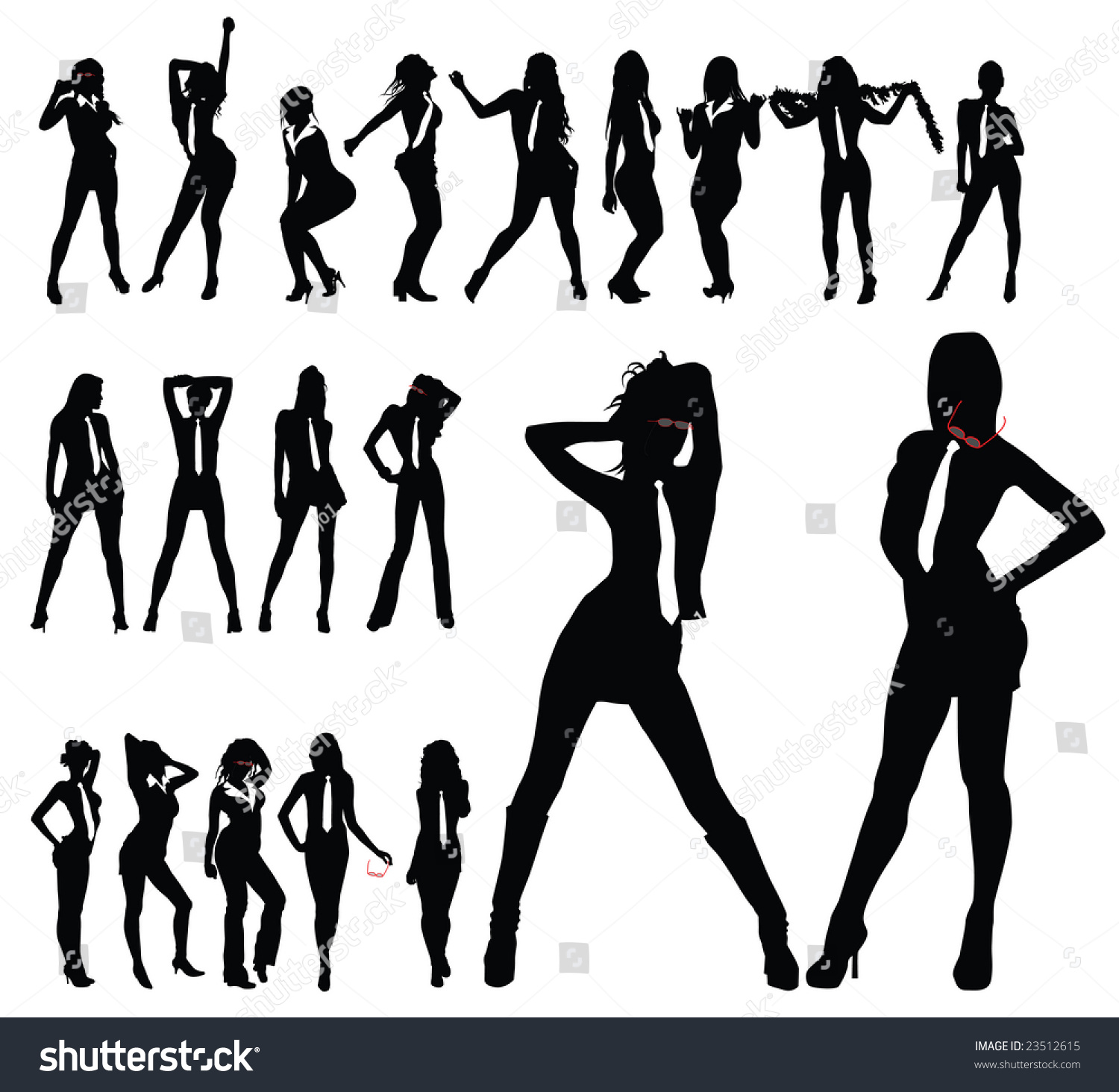 Sexy Business Woman Vector Stock Vector 23512615 Shutterstock 5087