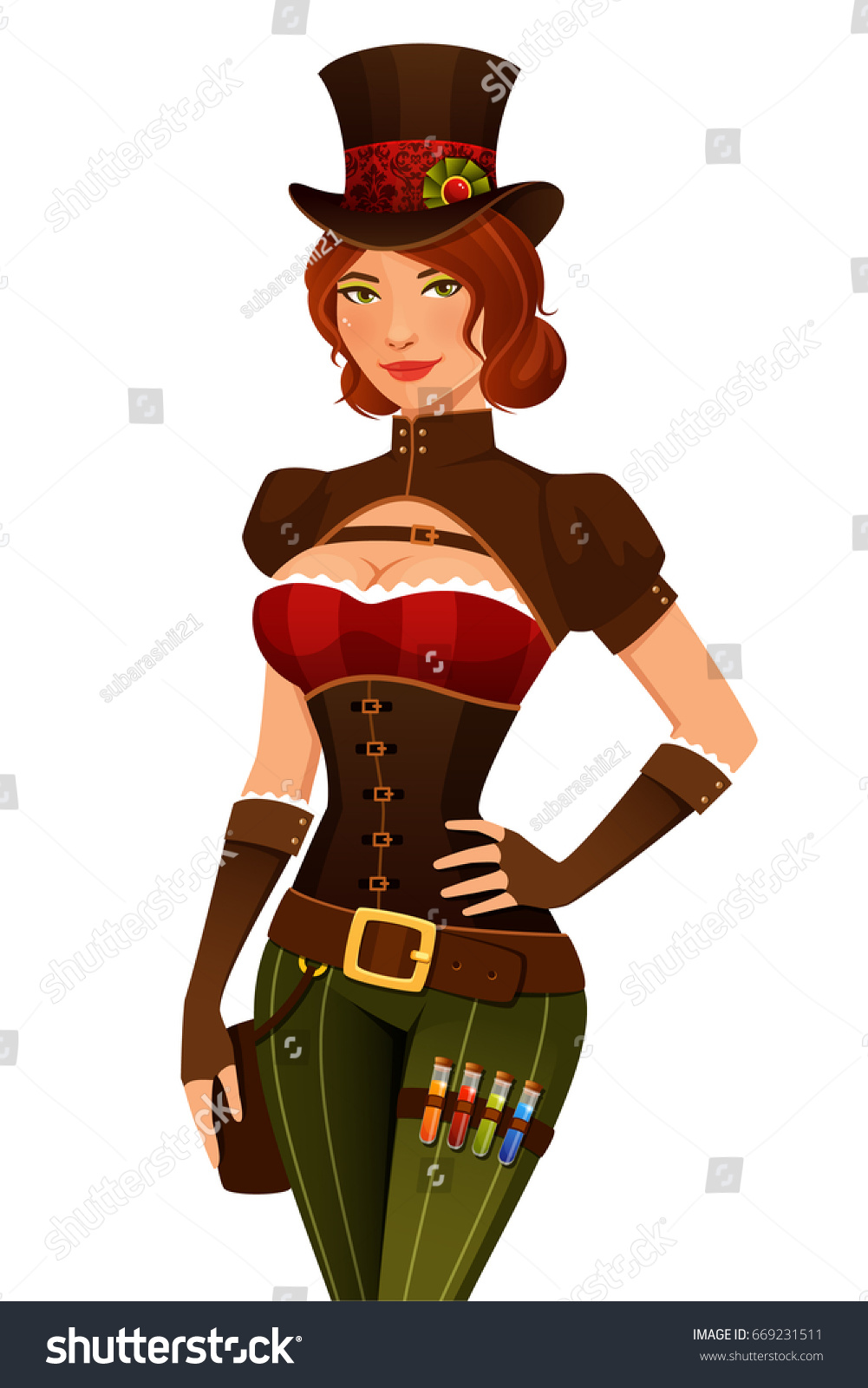 29 Victorian woman redhead Stock Illustrations, Images & Vectors ...