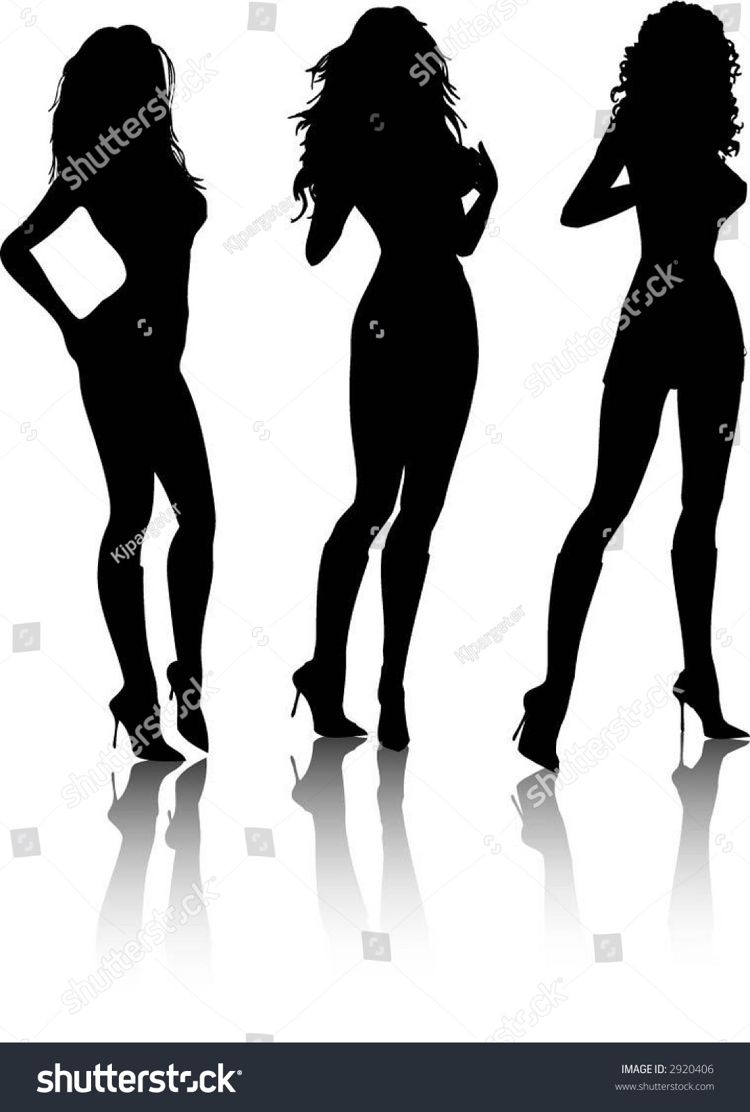 Sexy Females Vector Stock Vector Royalty Free 2920406