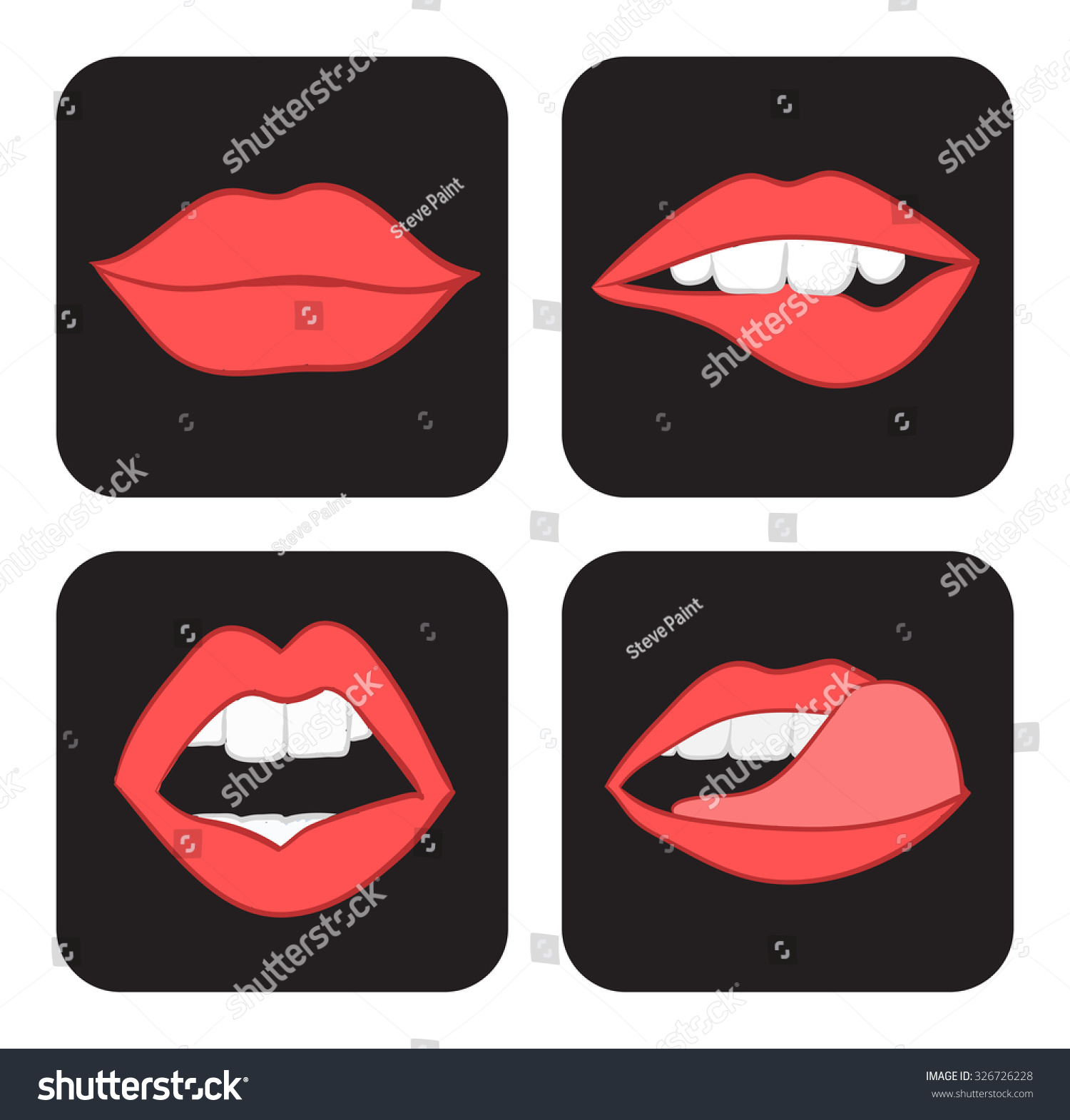Sexy Licking Lips Pop Sketch Set Hand Drawn Creative Concept Ez Canvas Sexy Licking Lips Pop Sketch Set Hand Drawn Creative Concept Ez Canvas