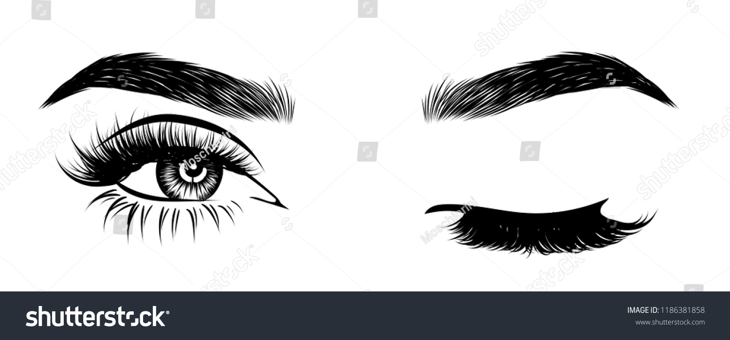 1133 Sexy Eye Winking Stock Illustrations Images And Vectors Shutterstock 8424