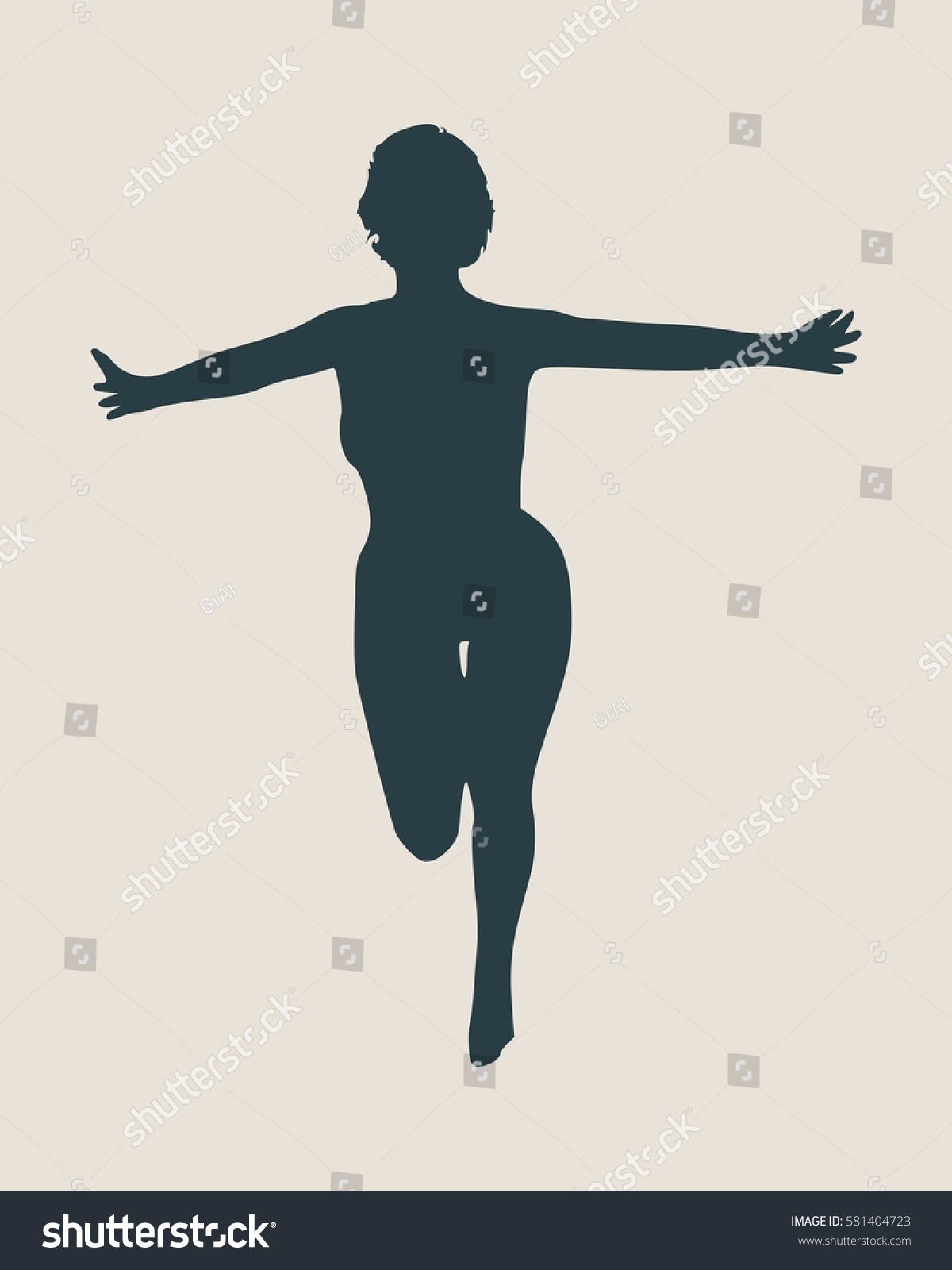 Sexy Women Silhouette Fashion Mannequin Vector Vector De Stock Libre De Regalías 581404723 1616