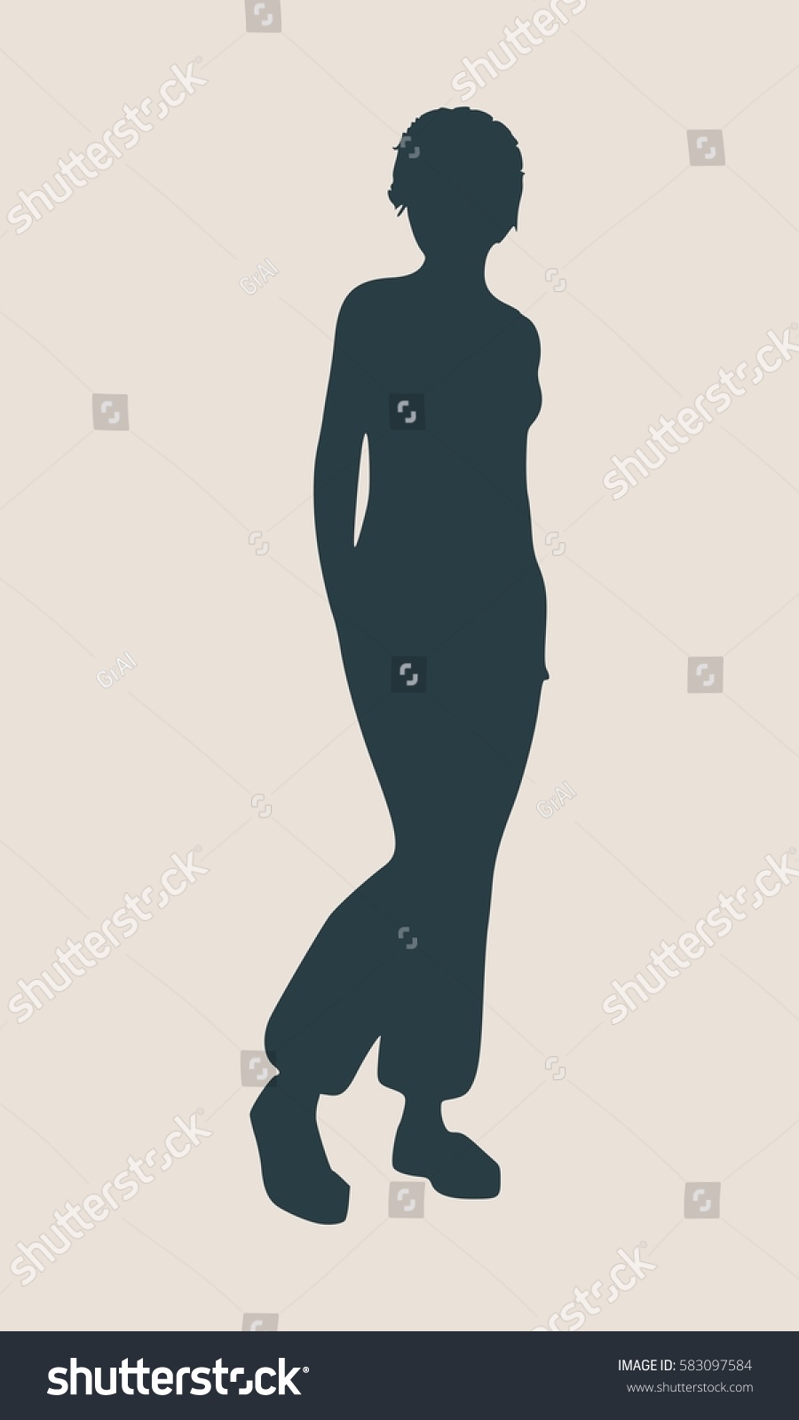 Sexy Women Silhouette Fashion Mannequin Vector Vector De Stock Libre De Regalías 583097584 5231