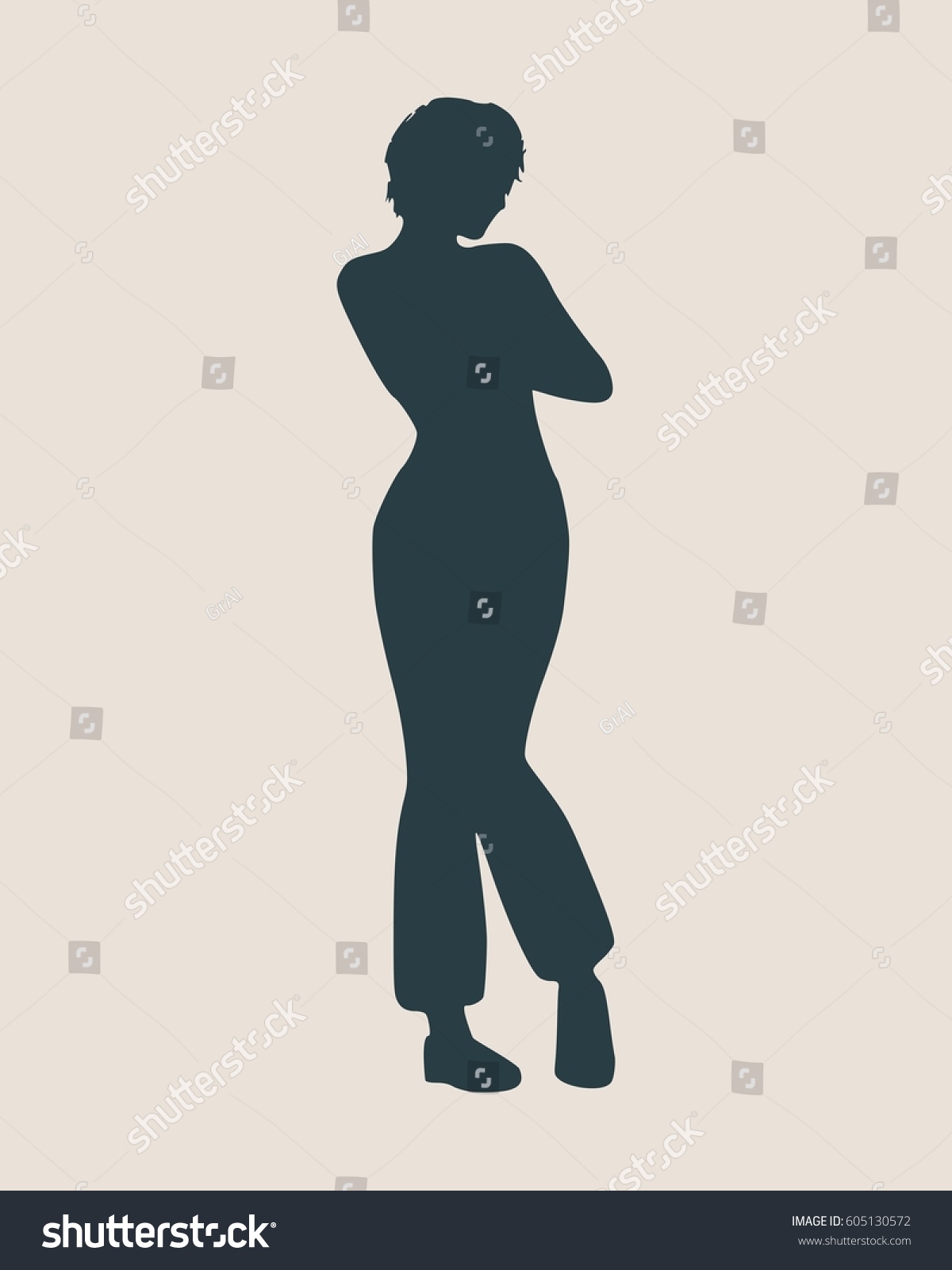 Sexy Women Silhouette Fashion Mannequin Vector Stock Vector Royalty Free 605130572 8549