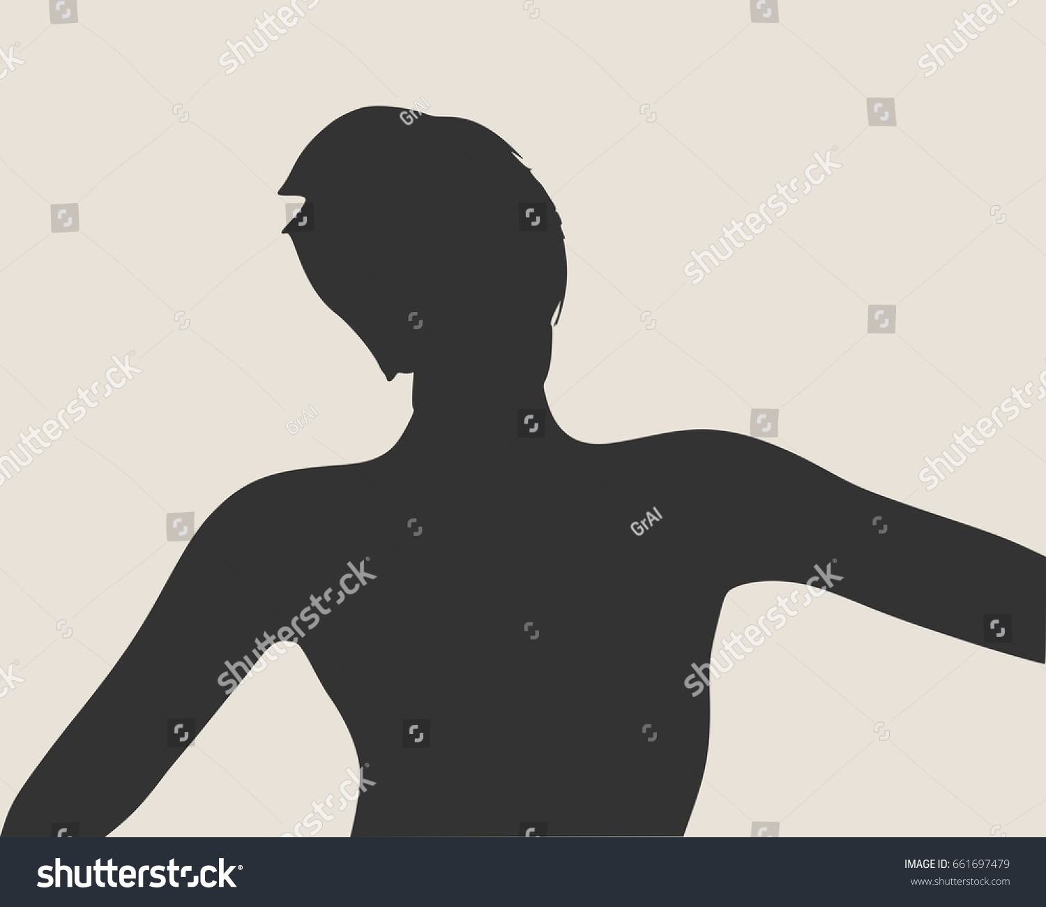 Sexy Women Silhouette Fashion Mannequin Vector Vector De Stock Libre De Regalías 661697479 2787