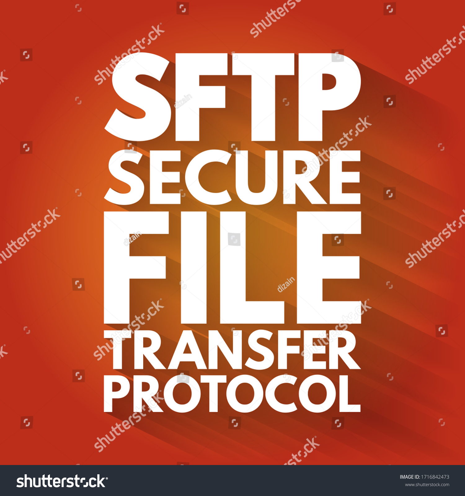 Sftp Secure File Transfer Protocol Acronym Stock Vector (Royalty Free ...