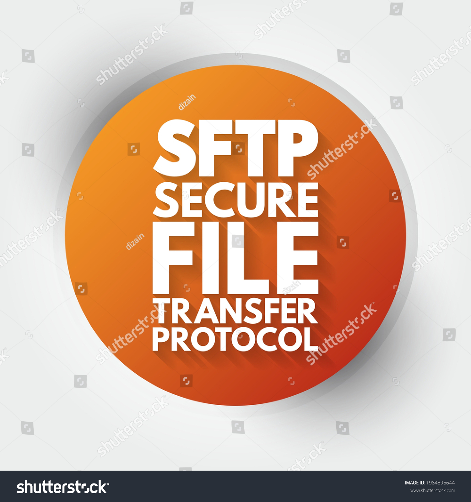 Sftp Secure File Transfer Protocol Network Stock Vector (Royalty Free ...