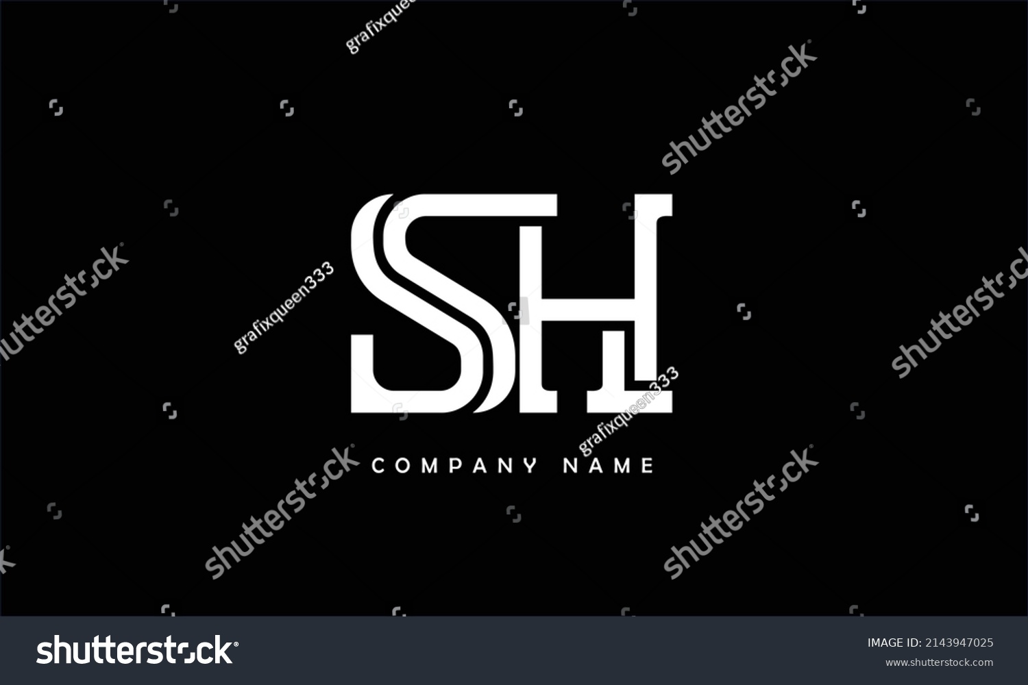 Sh Hs Alphabets Letters Logo Monogram Stock Vector (Royalty Free ...