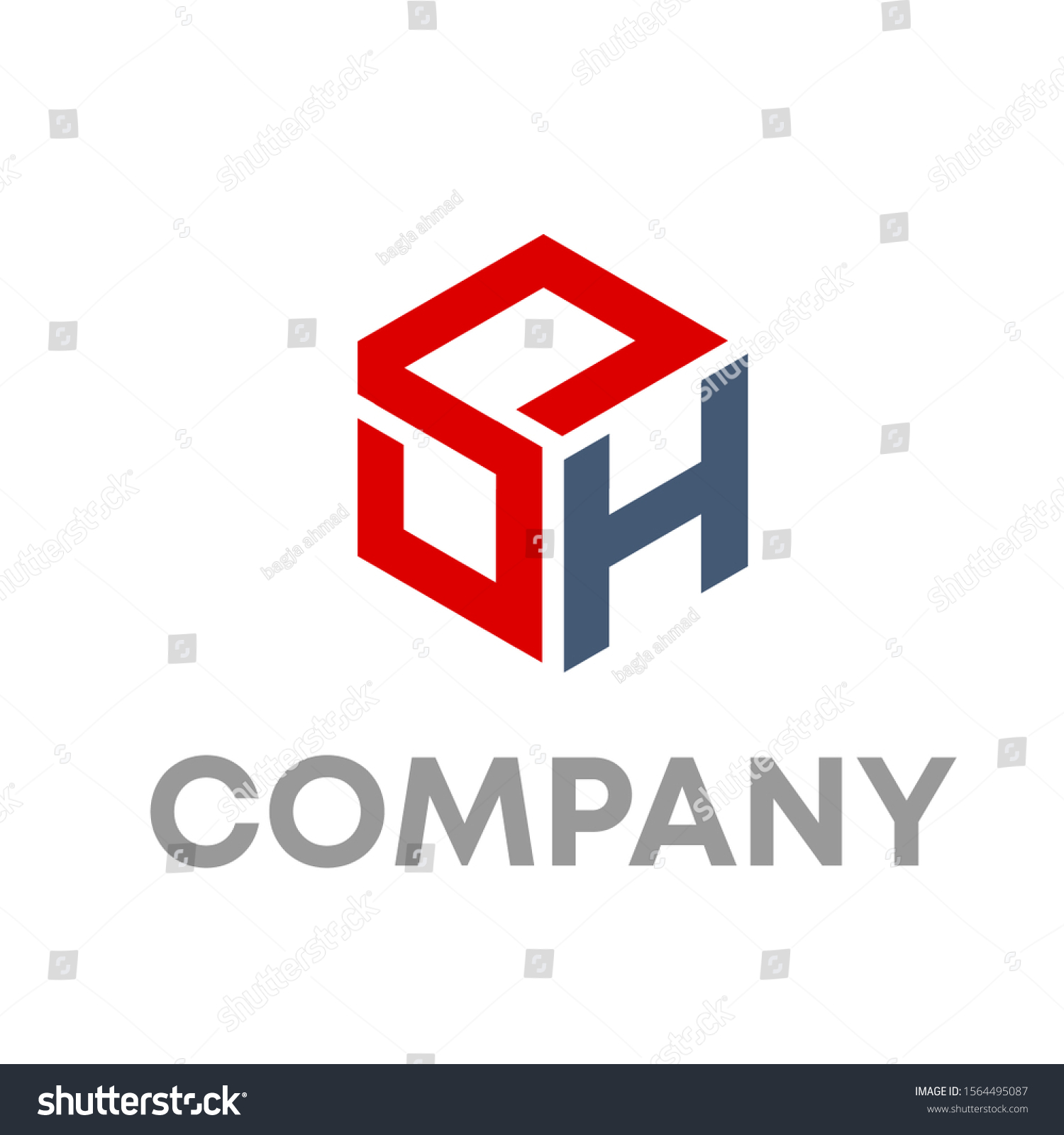 Sh Logo Vector Design Template Sign Stock Vector (Royalty Free) 1564495087 Shutterstock