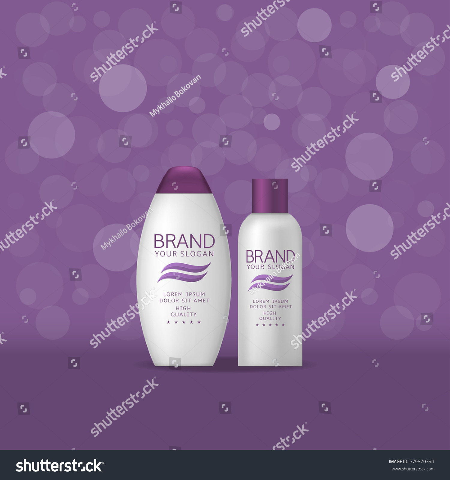 Shampoo Battles Brand Name Logo Cosmetics Stock Vector (Royalty Free ...