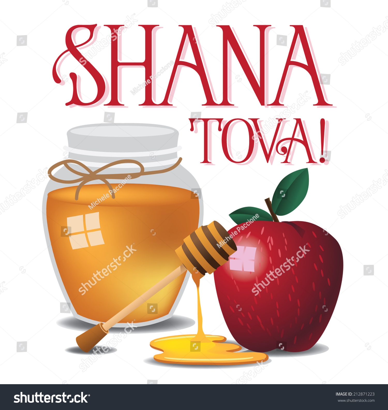 Shana Tova Jewish Happy New Year Isolated Eps 10 Vector - 212871223 ...