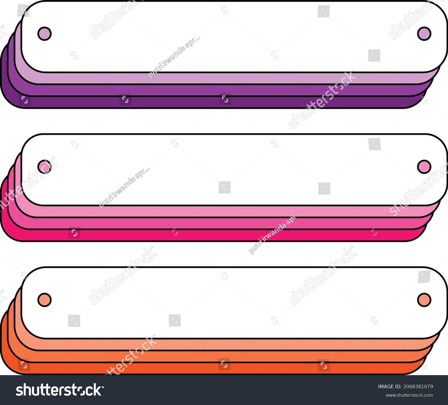 Shape Label Collection Empty Frame Labels Stock Vector (Royalty Free ...