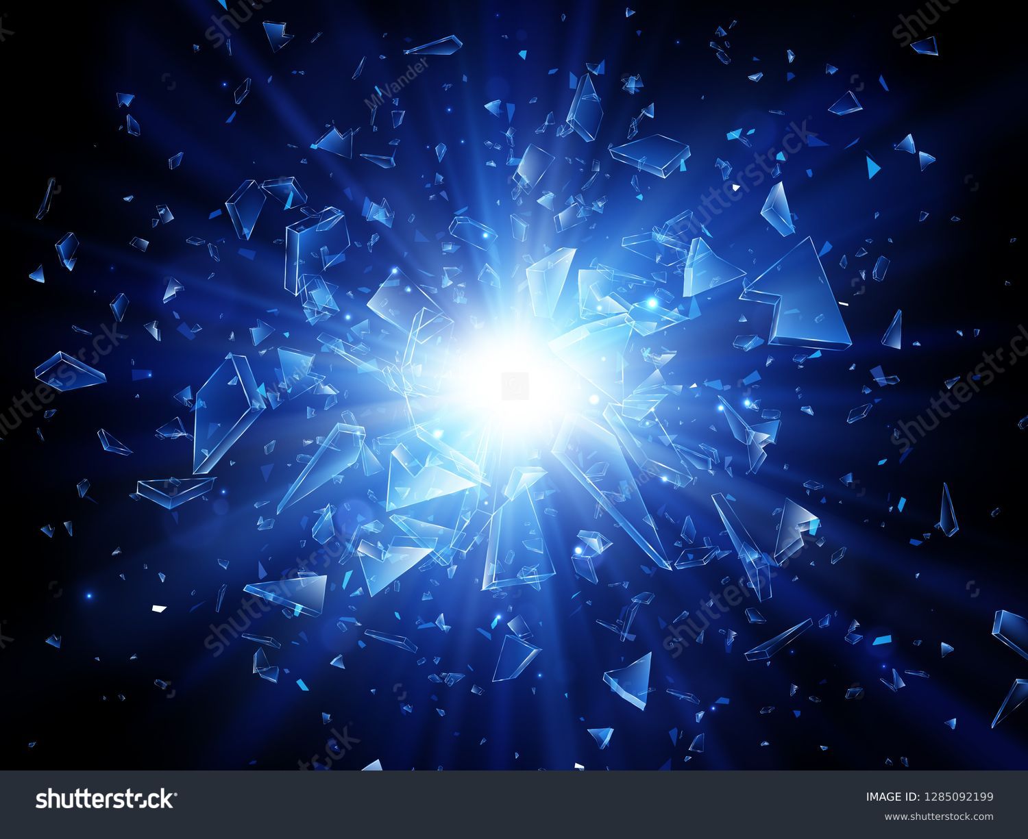 SVG of Shards of broken glass. Abstract explosion. Vector background svg