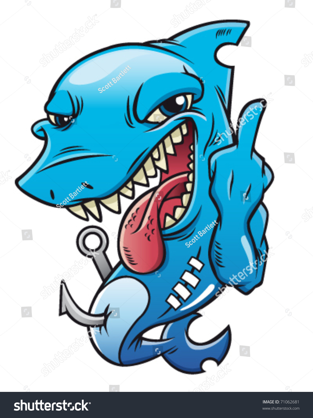 Shark Boy Stock Vector (Royalty Free) 71062681